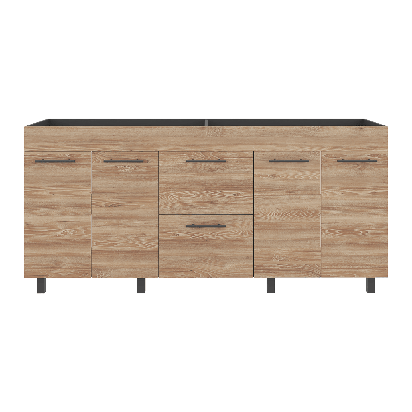 Mueble Inferior Cocina 180 Luna 84X180X50 Rta Wengue Miel