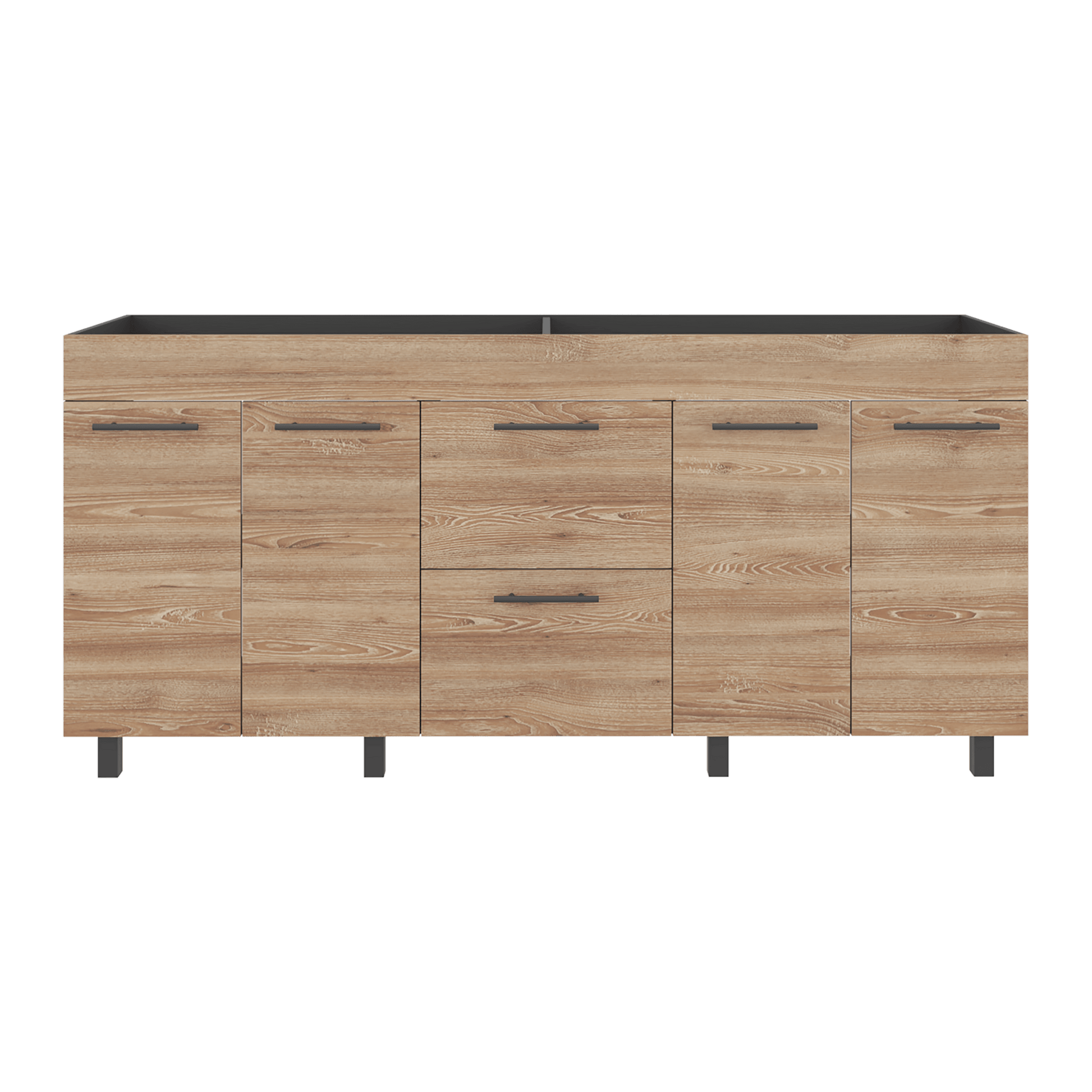 Mueble Inferior Cocina 180 Luna 84X180X50 Rta Wengue Miel