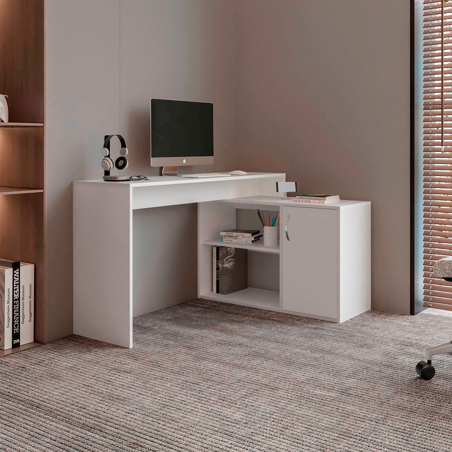 Escritorio Axis Eco 71X125X90 Rta Blanco