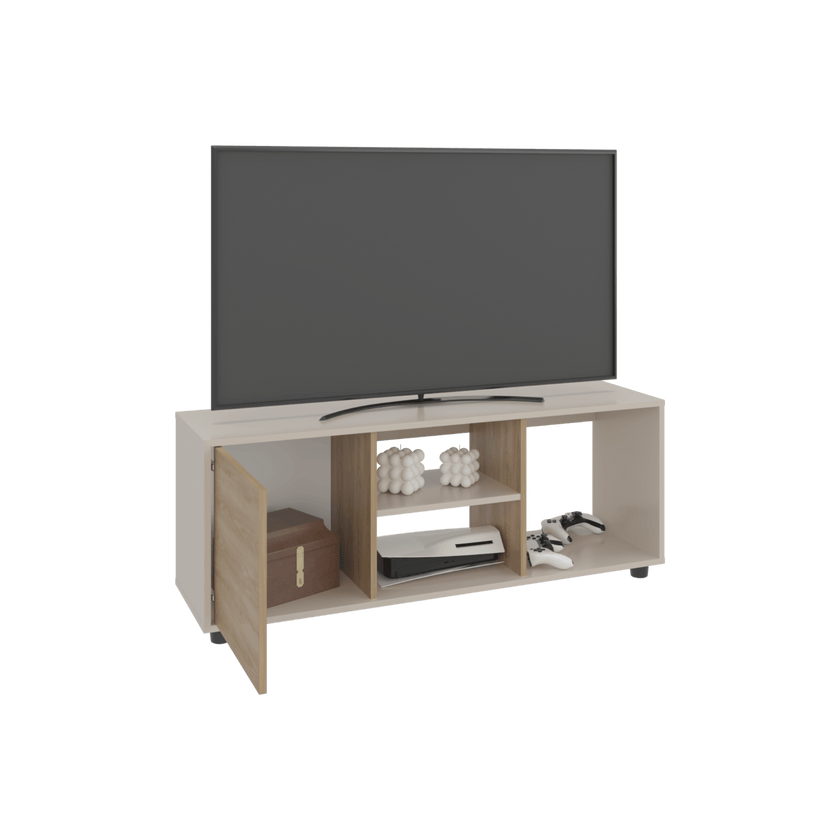 Rack De Tv Adel 46X120X34 Rta Capri Fresno Eu Zf