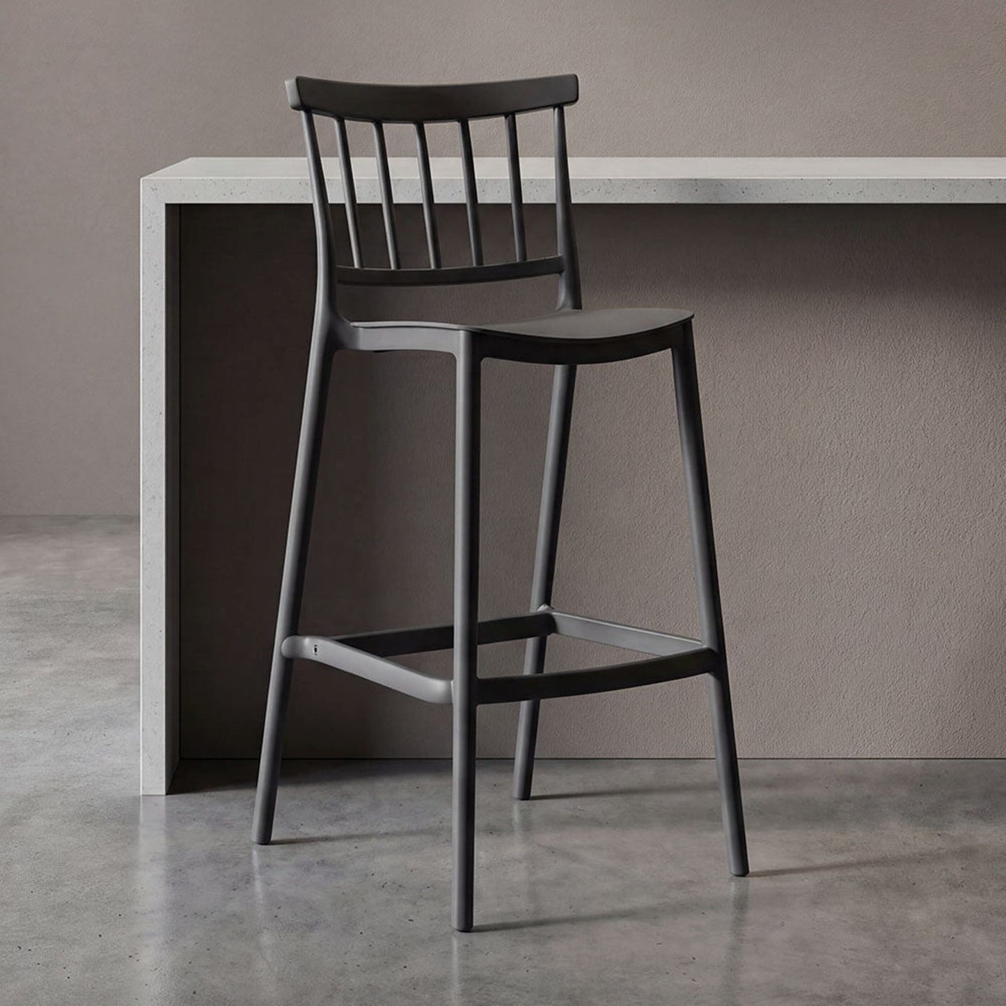 Silla Bar Oxford 104X37X48 Rta Negro