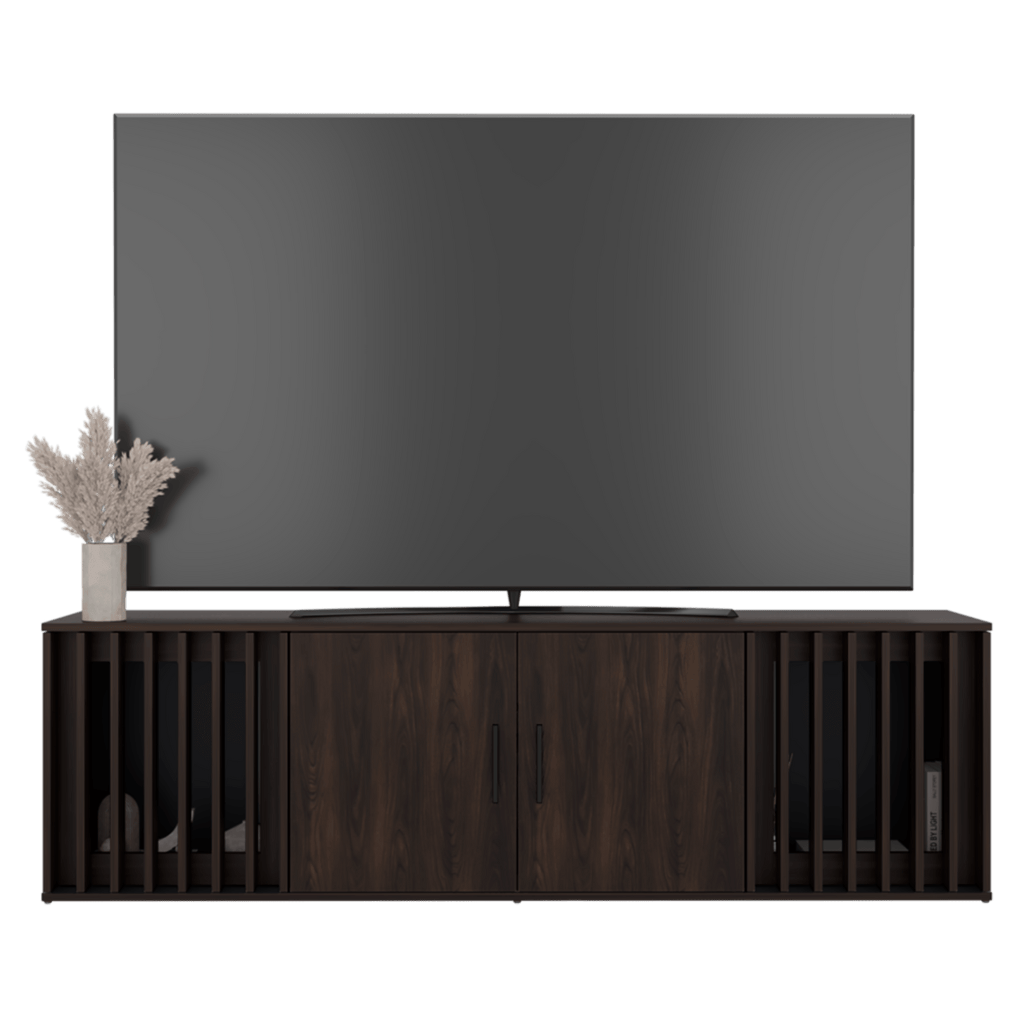 Mueble Tv Brown 75" 54X180X36 Rta Nogal Wengue Zf