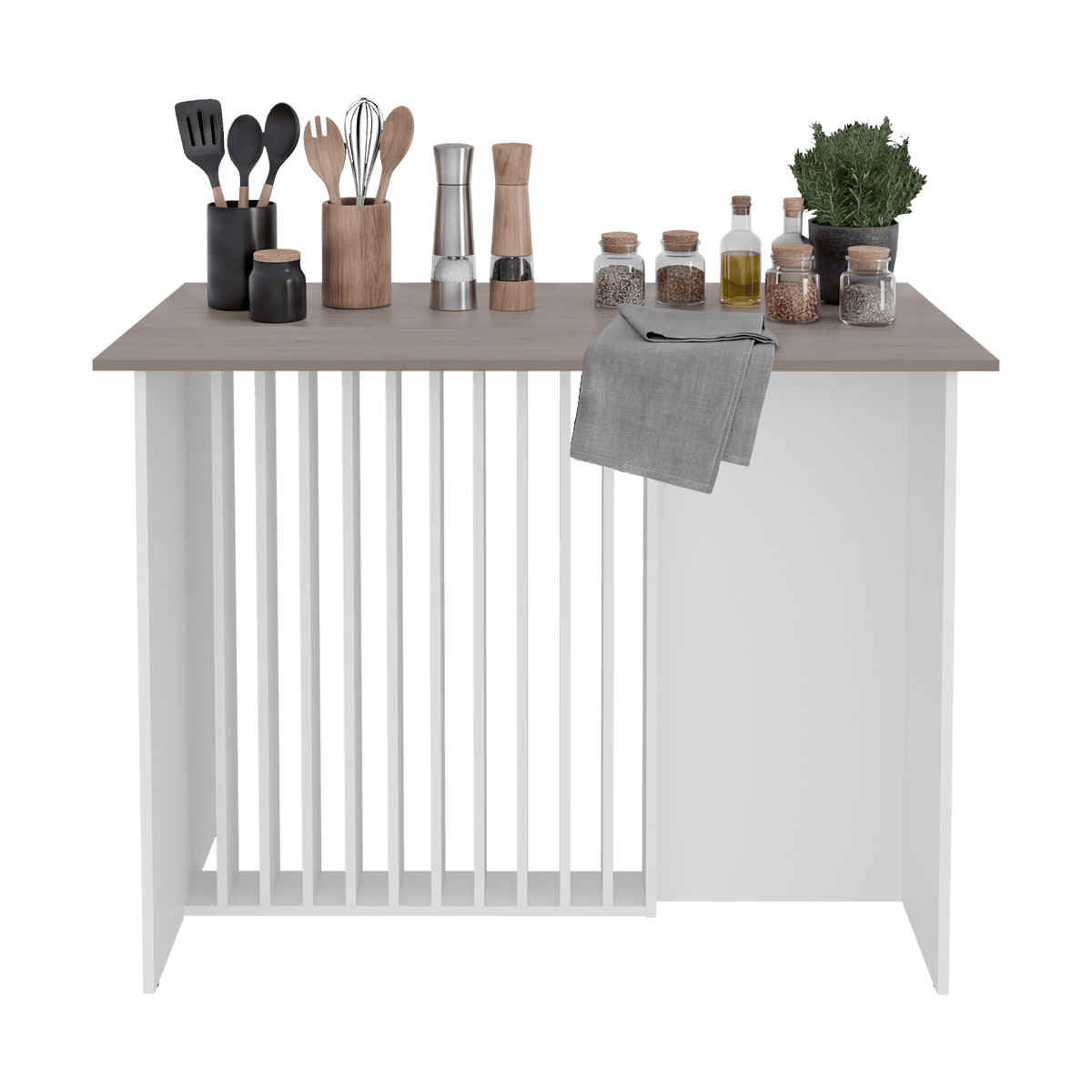 Barra Auxiliar De Cocina Alé 90X120X60 Rta Blanco