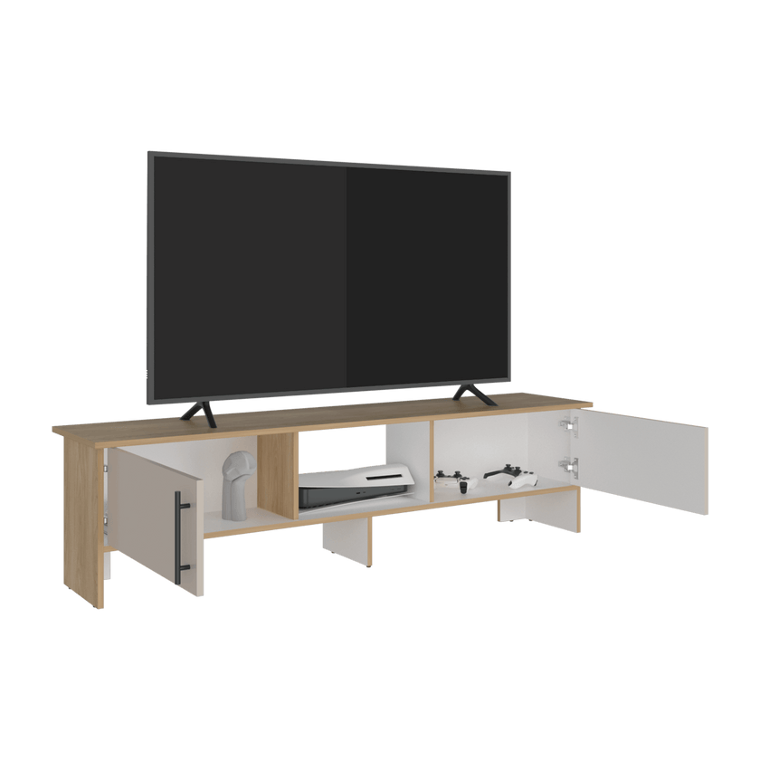 Rack Tv Dago 41X160X35 Rta Fresno Eu Capri Blanco