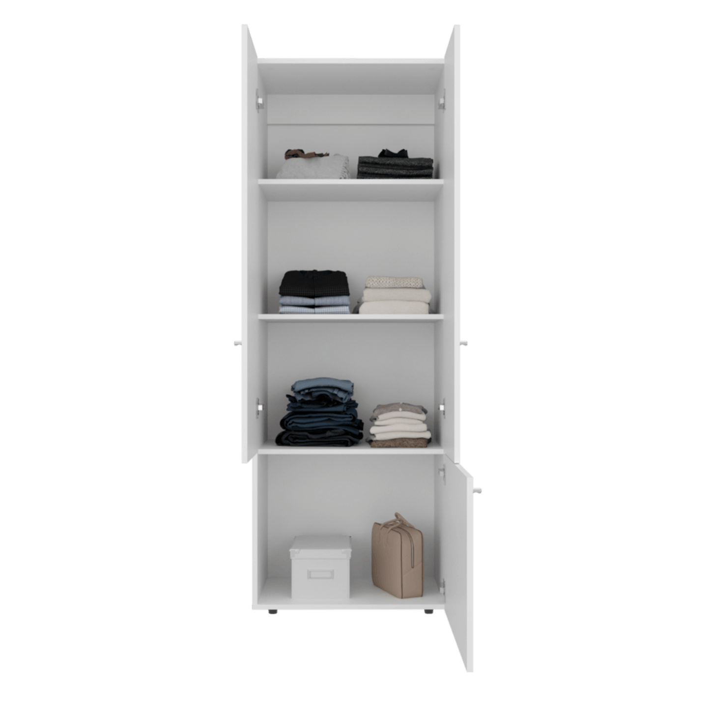 Closet 3 Puertas Tuhogar 170X60X40 Rta Blanco Zf