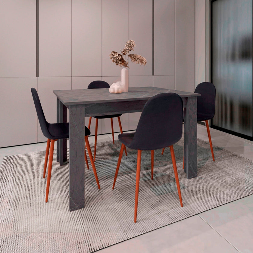 Mesa Comedor Portofino 120 75X120X88 Rta Onix
