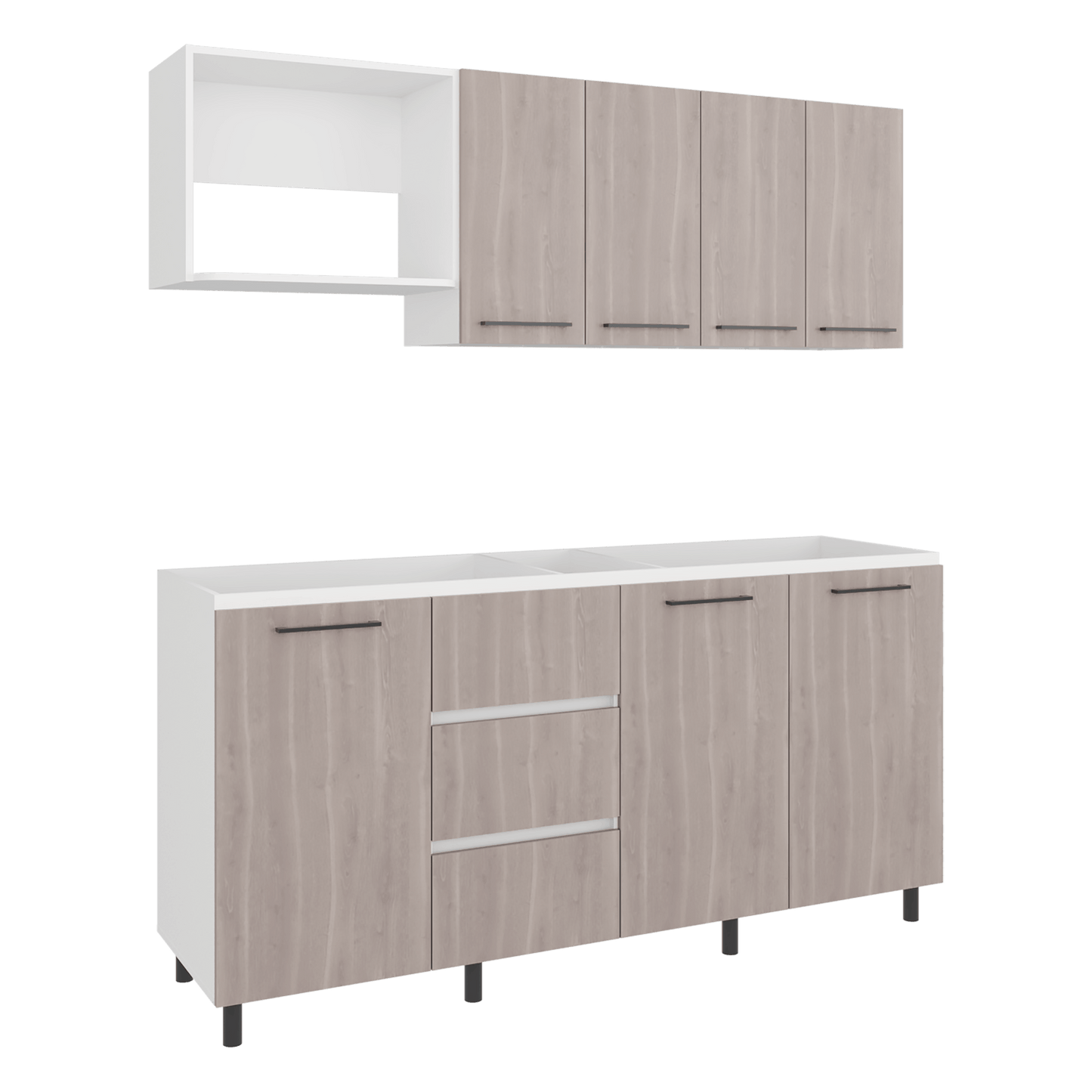 Cocina 180 Erie 60X120X35 Rta Blanco Mqz Bardolino