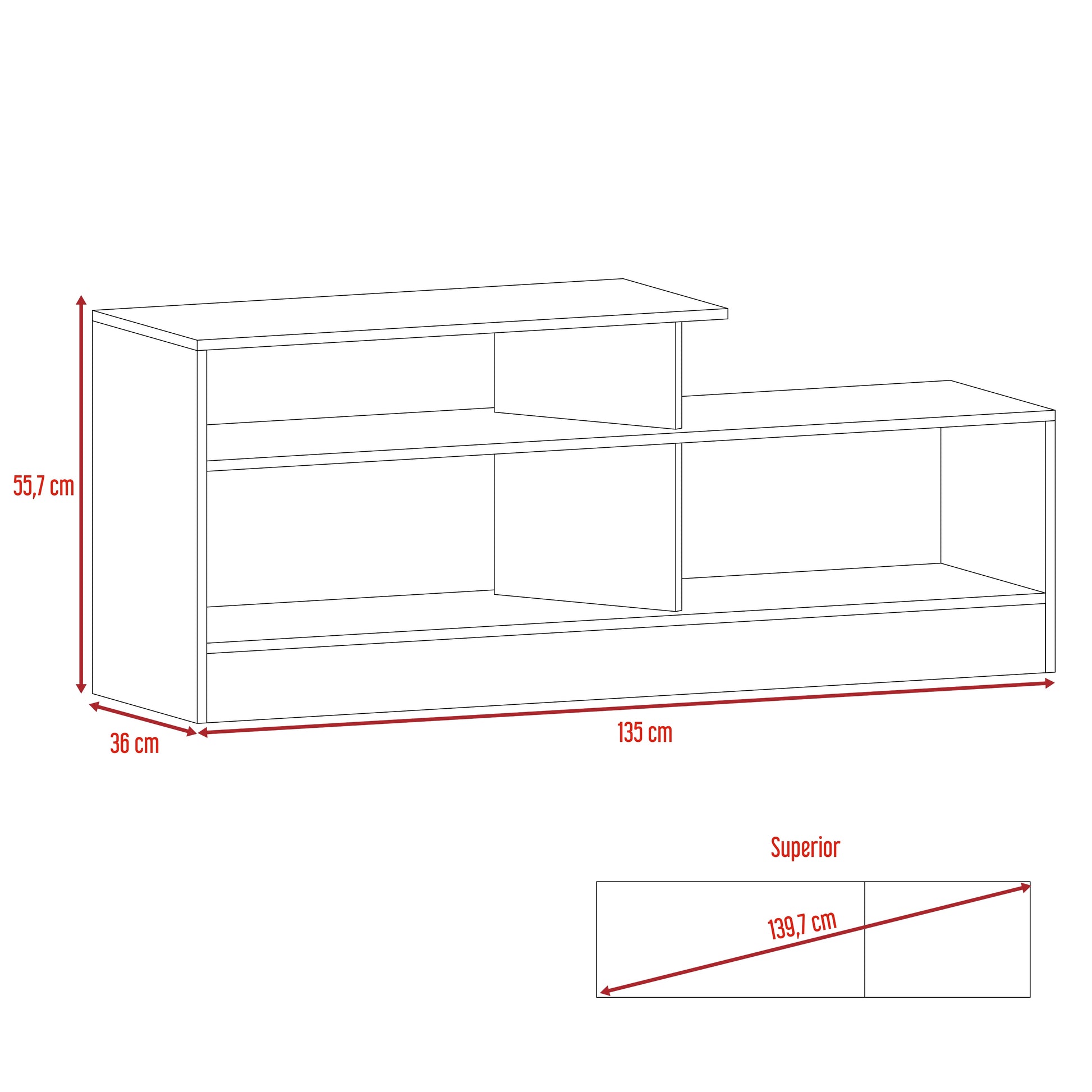 Mesa Para Tv Greca Rta Wengue