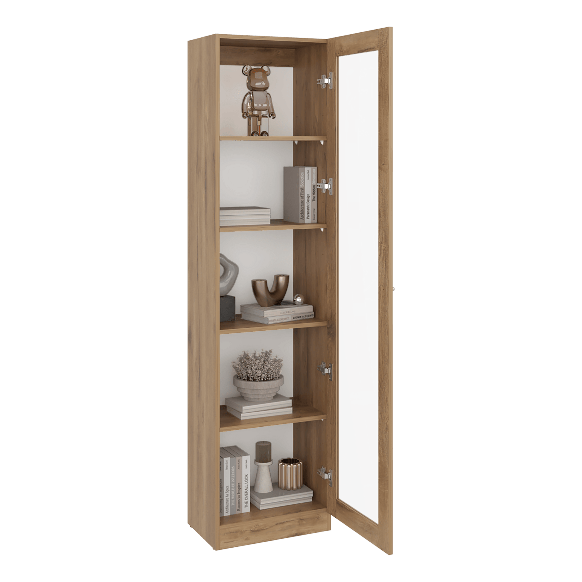 Vitrina Home E6 180X45X31 Rta Macadamia Zf