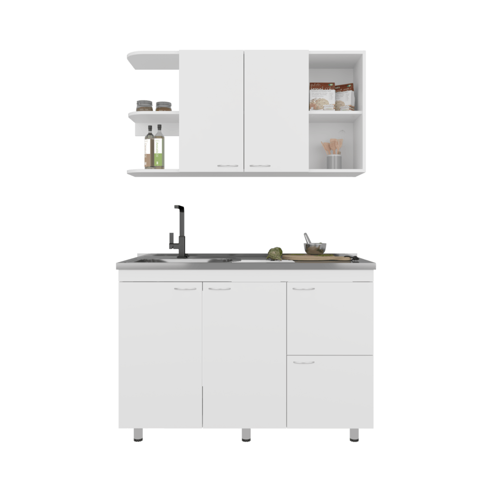 Cocina Elica 120 Rta Blanco Zf
