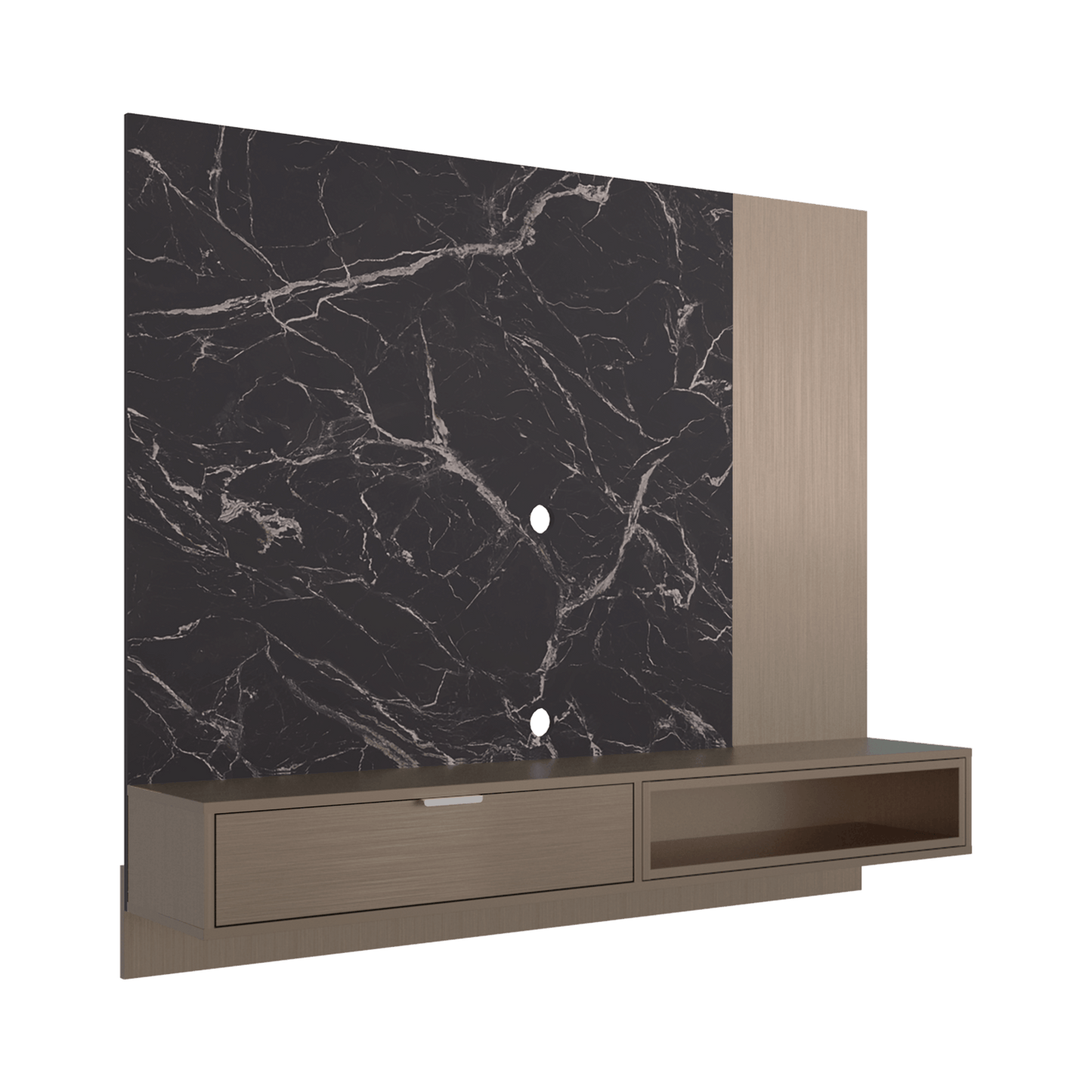 Panel De Tv Funes 130X150X33 Rta Mamba Ambar