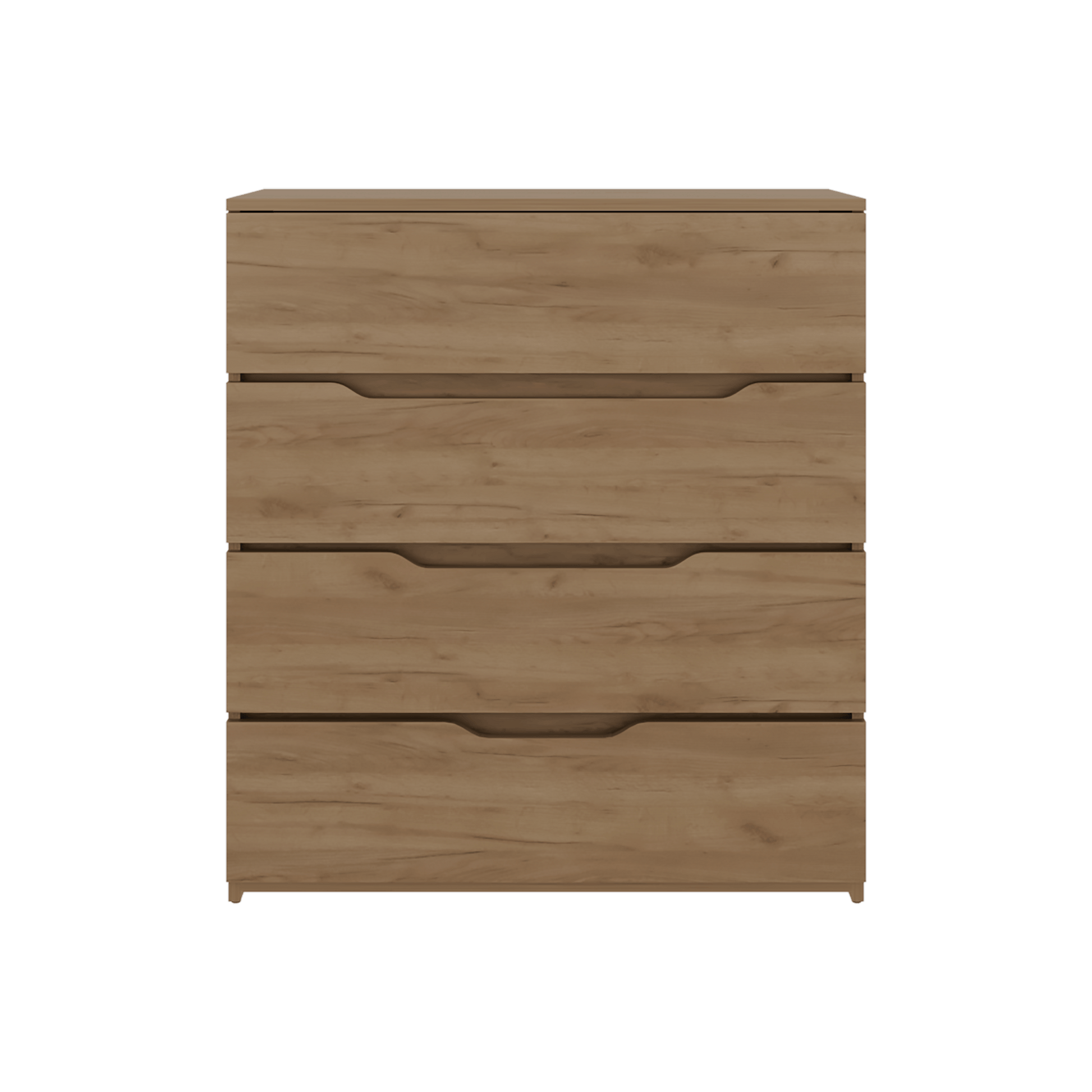Cajonera Zoe Gold Kraft 89X80X35 Rta Kronos Fresno Zf