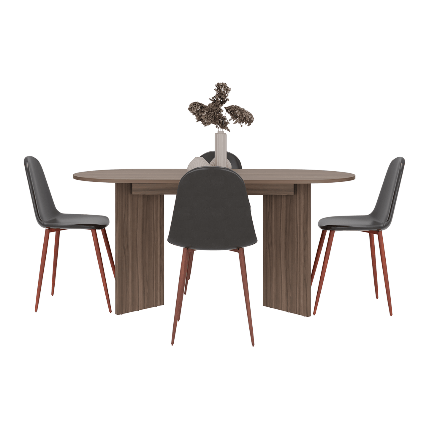 Mesa Comedor Ted 74X156X80 Rta Avellana