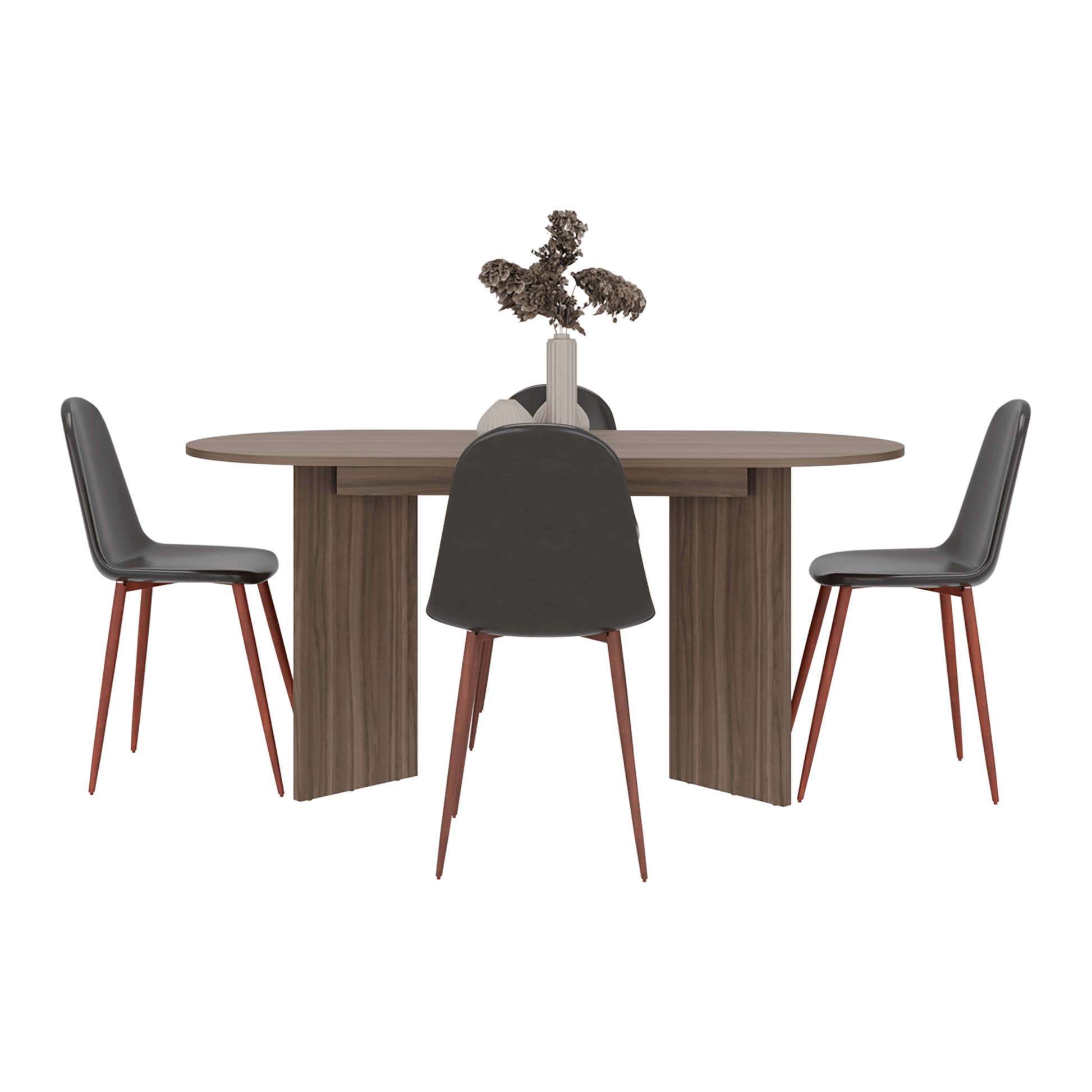 Mesa Comedor Ted 74X156X80 Rta Avellana