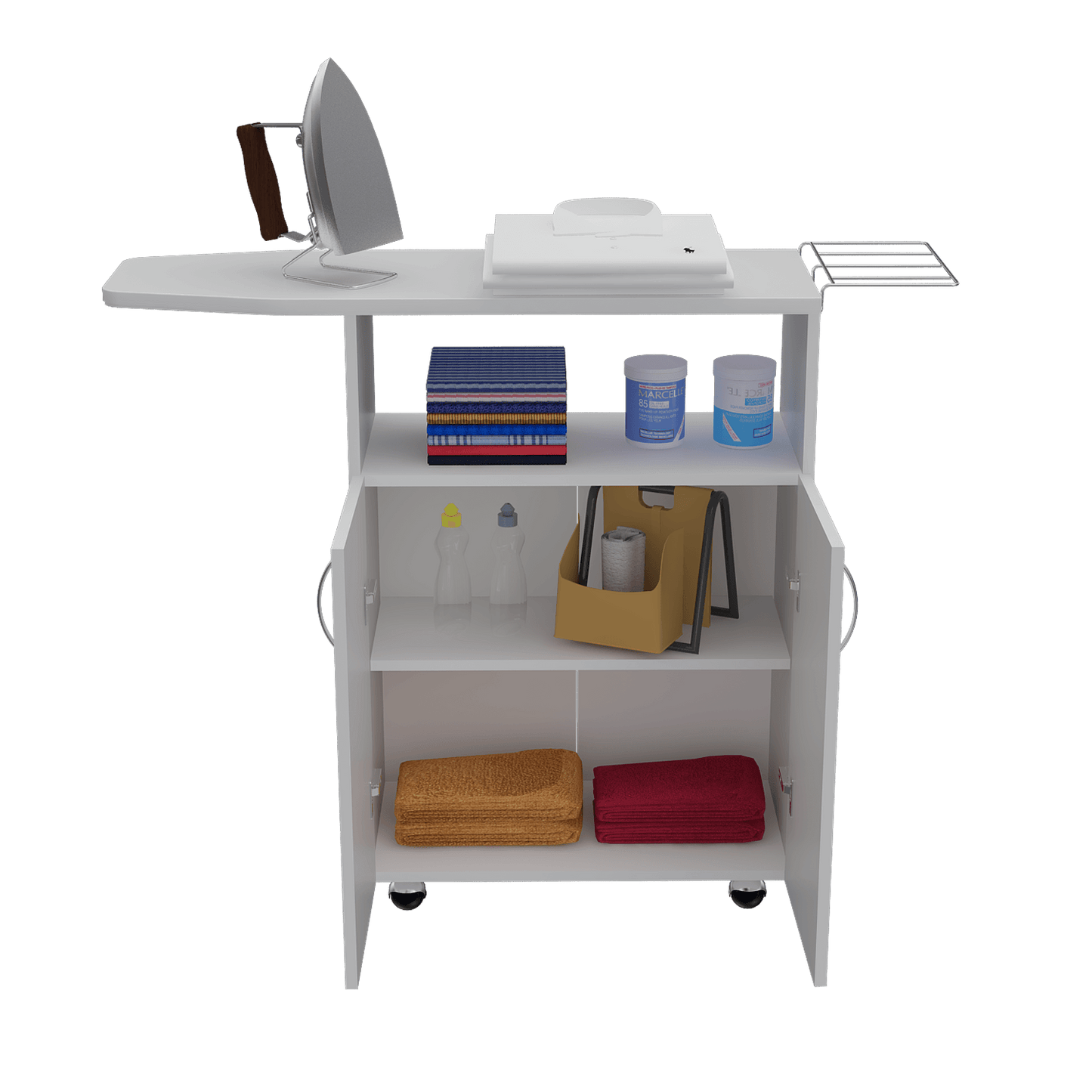 Mueble Para Planchar Urano 86X90X31 Rta Blanco Zf