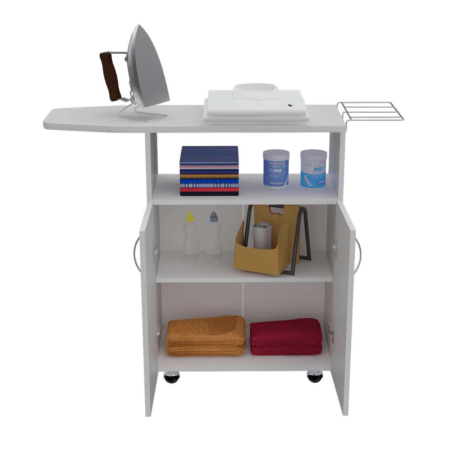 Mueble Para Planchar Urano 86X90X31 Rta Blanco Zf
