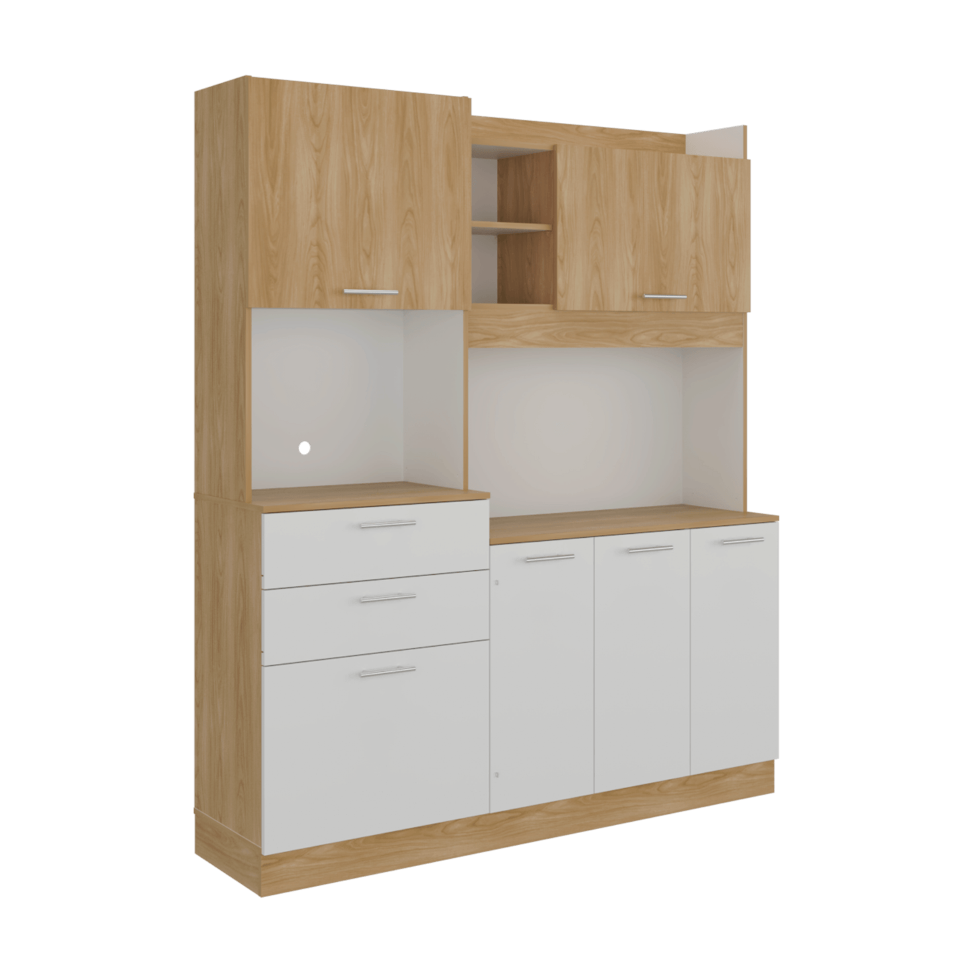 Alacena Cinnamon 190X160X40 Rta Fresno Eu Blanco