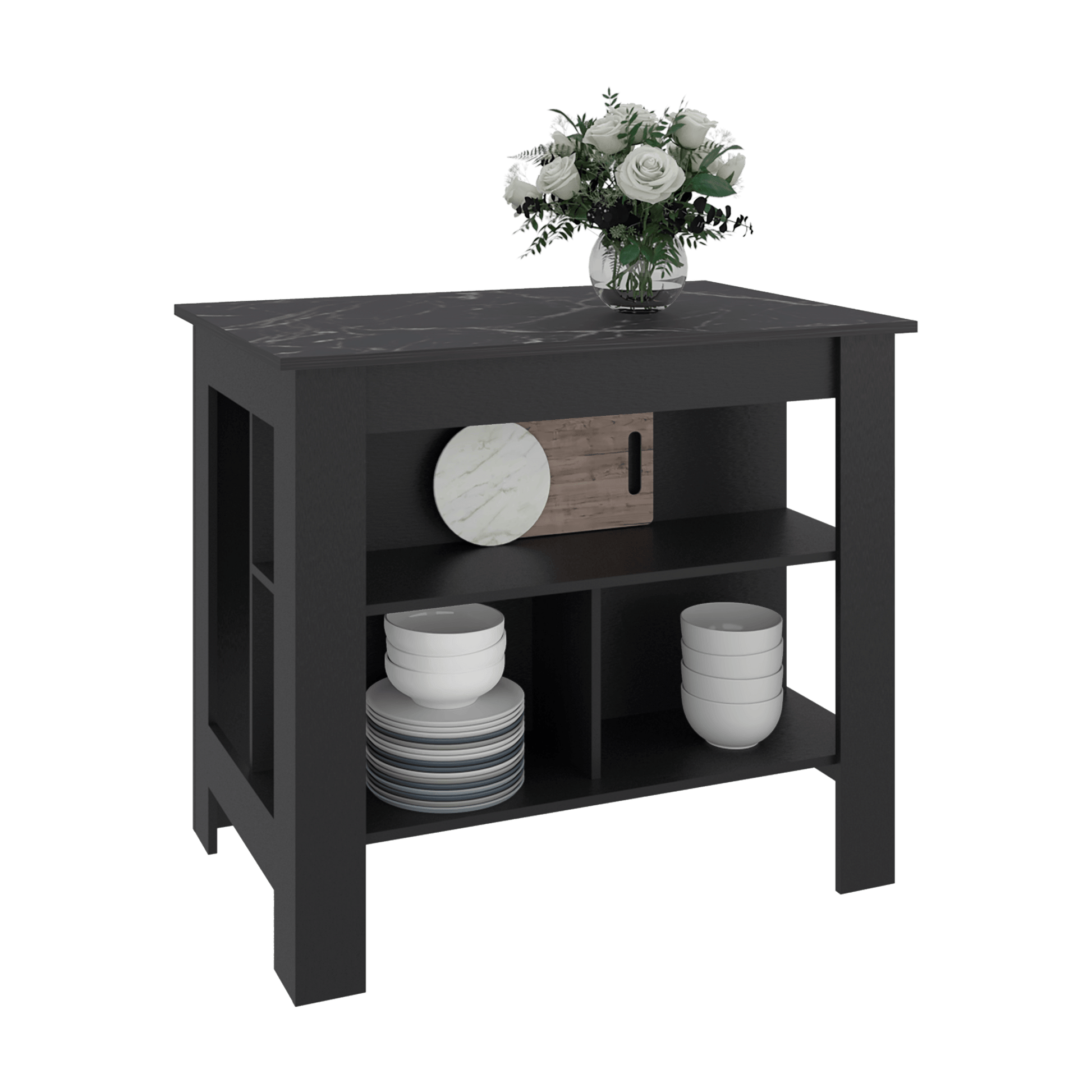 Isla De Cocina Cala 90X103X70 Rta Wengue Mamba