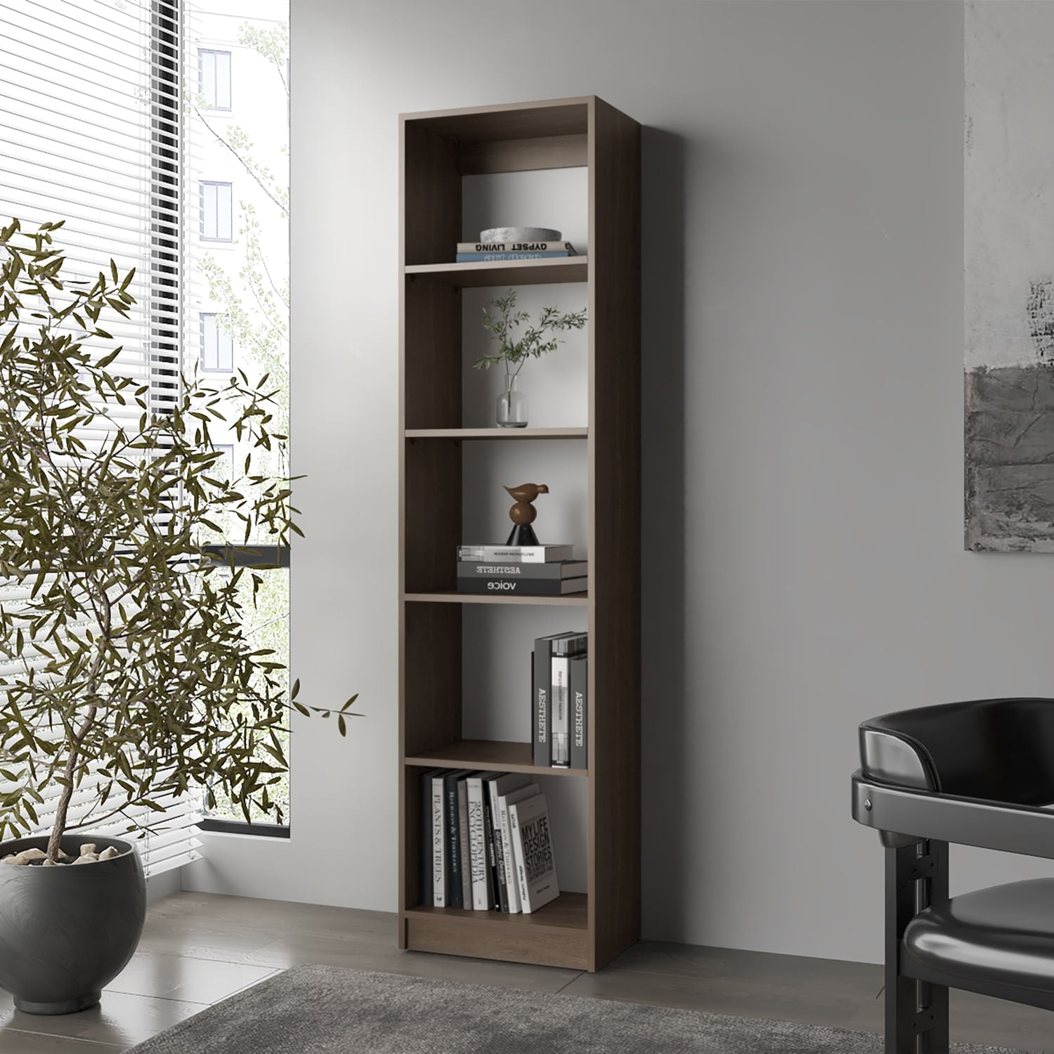 Estante Home E2 5 Espacios 180 X 45 Rta Milan Blanco
