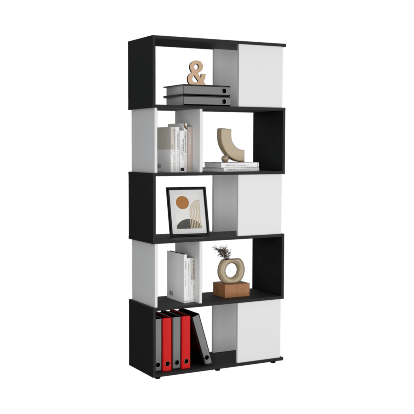 Biblioteca Noah 175X80X29 Rta Wengue Blanco Zf