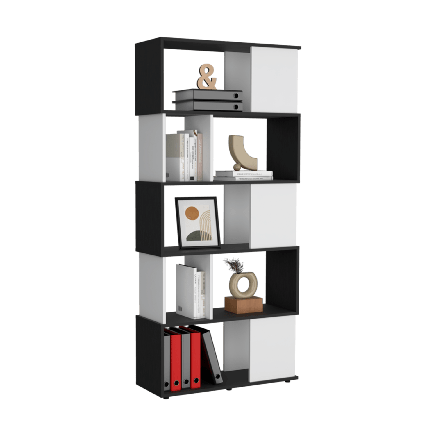 Biblioteca Noah 175X80X29 Rta Wengue Blanco Zf