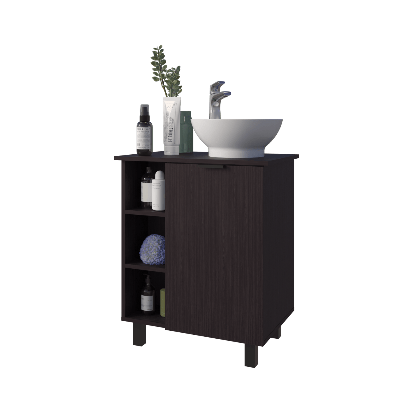 Mueble De Baño Alegra 88X62X42 Rta Wengue Zf