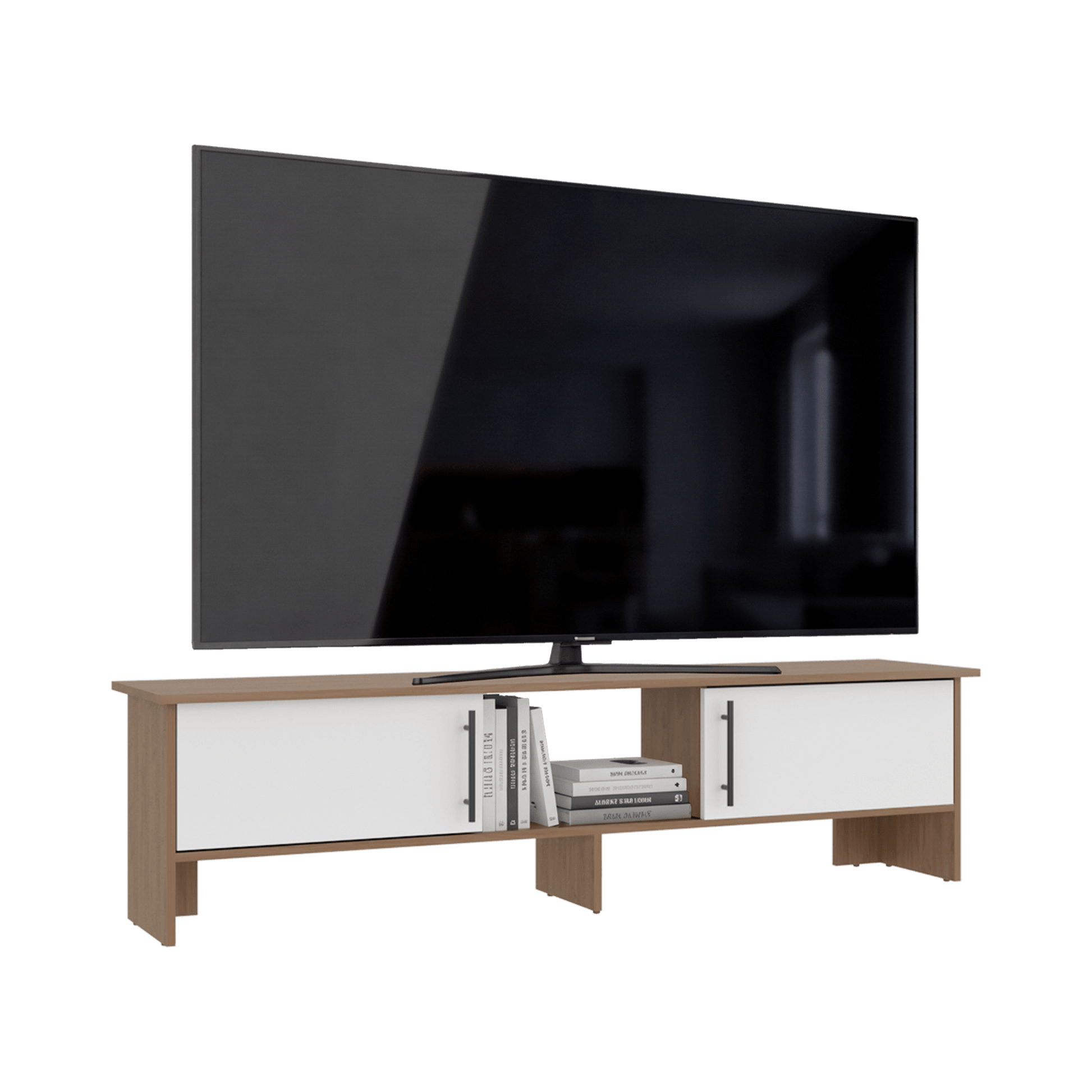 Rack De Tv Dago 41X160X35 Rta Fresno Eu Blanco Zf