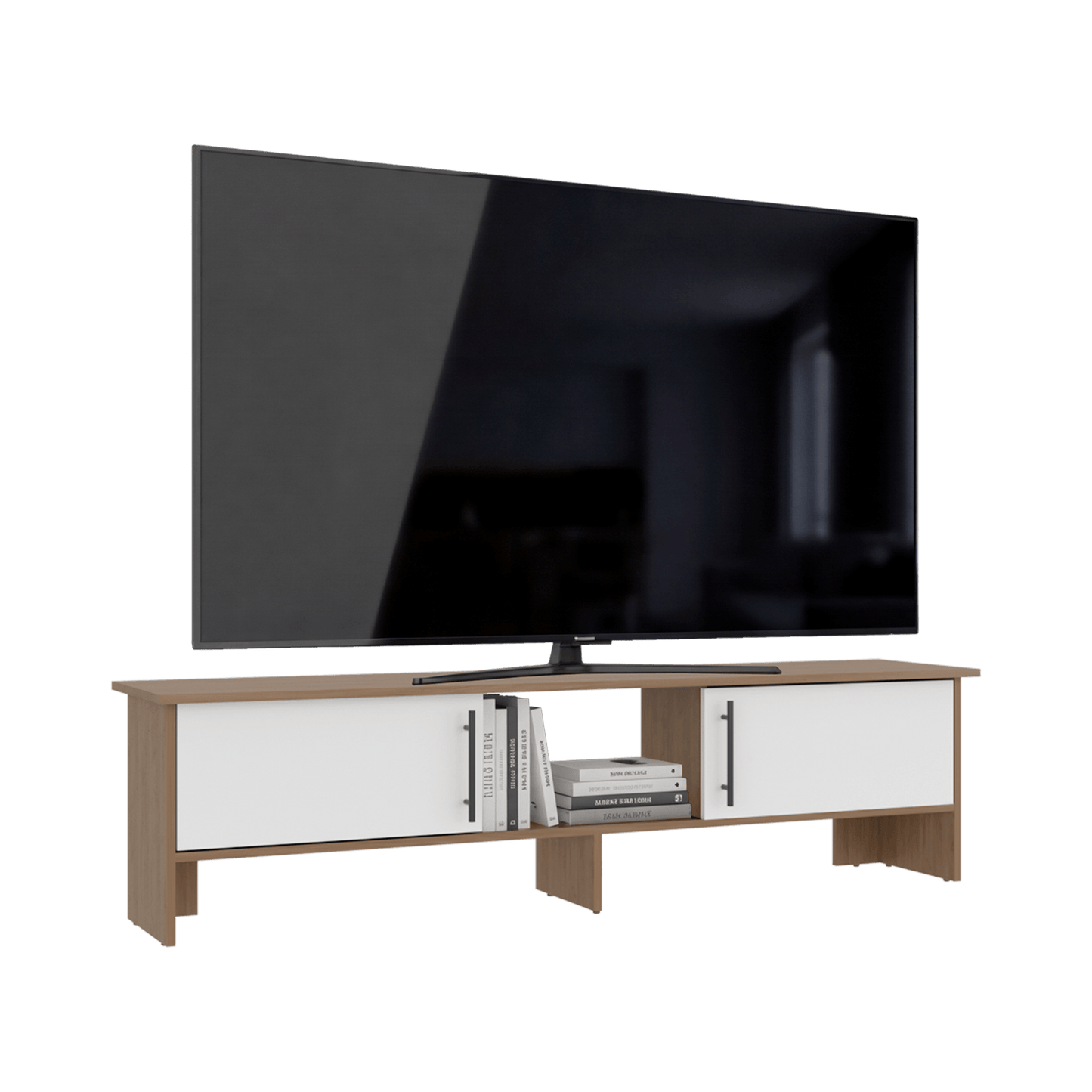 Rack De Tv Dago 41X160X35 Rta Fresno Eu Blanco Zf