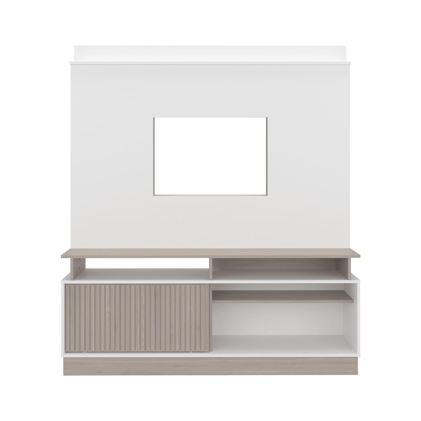 Centro De Tv 70" Thun 182X160X35 Rta Blanco Bardolino