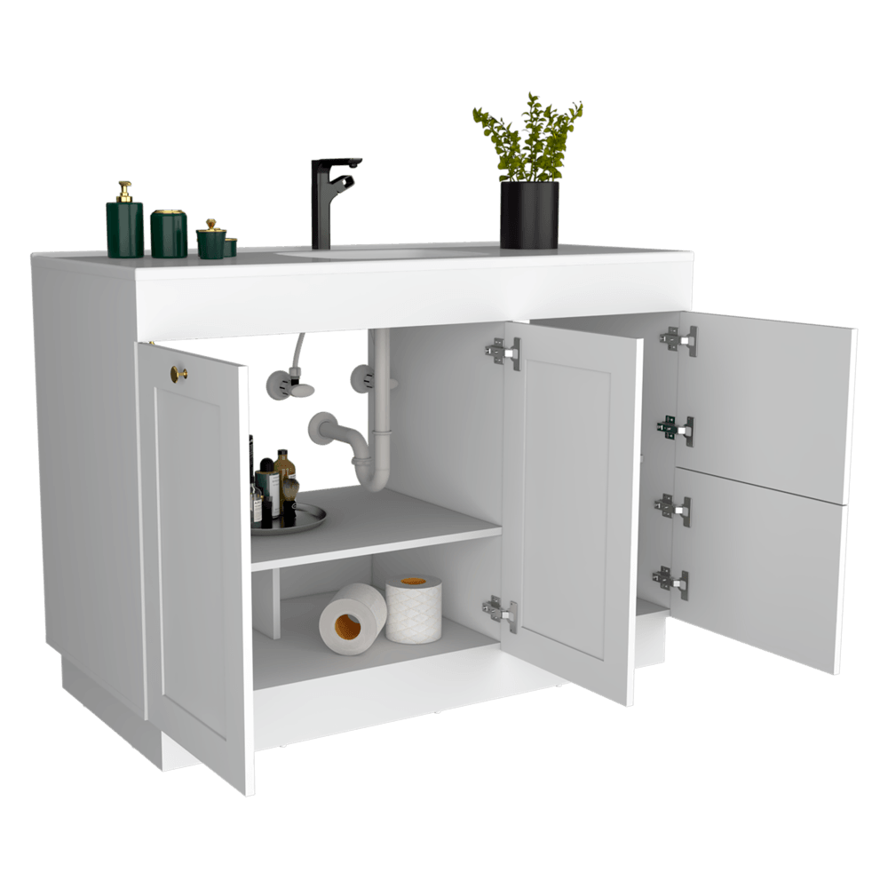 Muebles Para Lavamanos 48 Baluarte 86X121X53 Blanco Zf