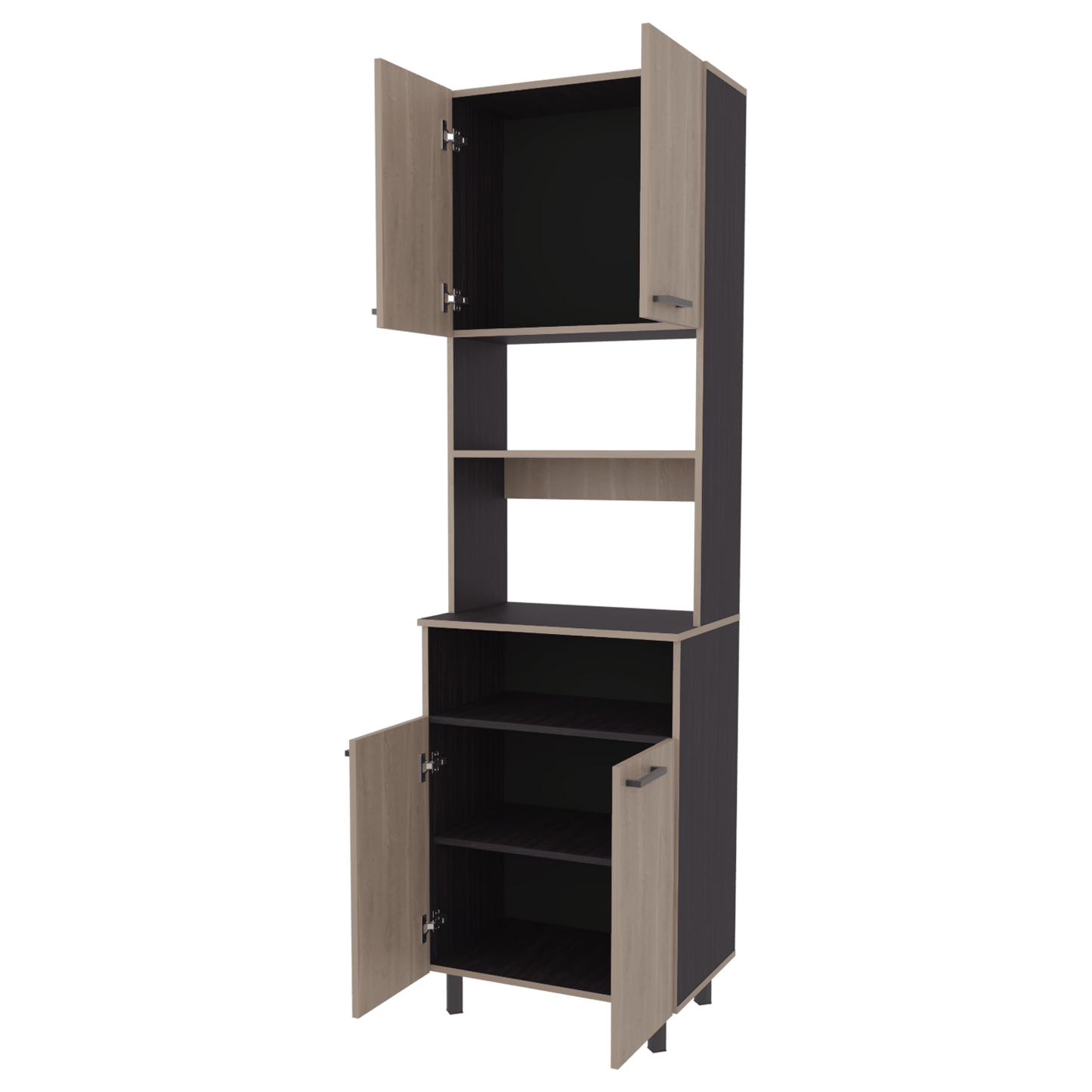 Mueble Alacena Otomo 204X60X41 Rta Wengue + Bardolino Zf