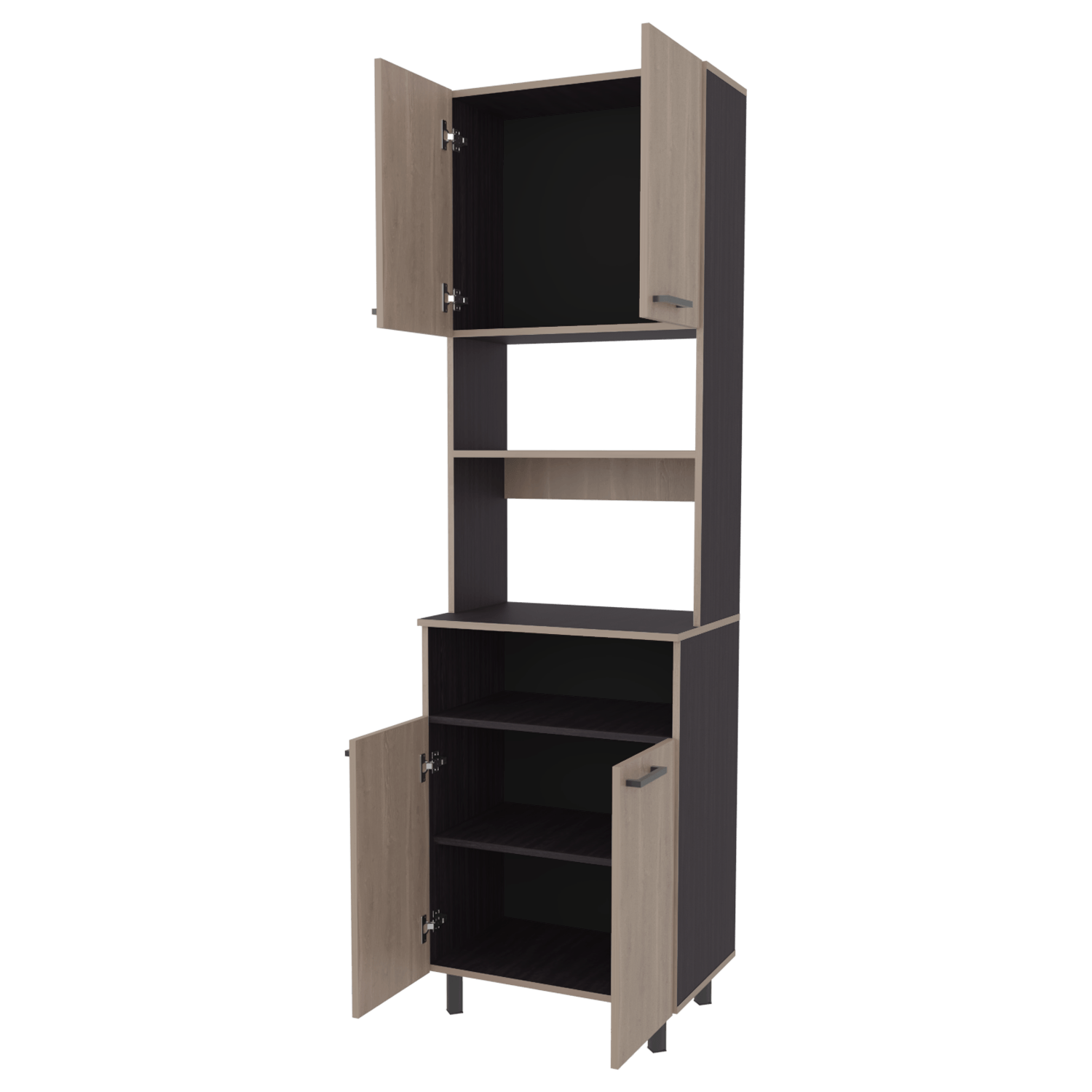 Mueble Alacena Otomo 204X60X41 Rta Wengue + Bardolino Zf