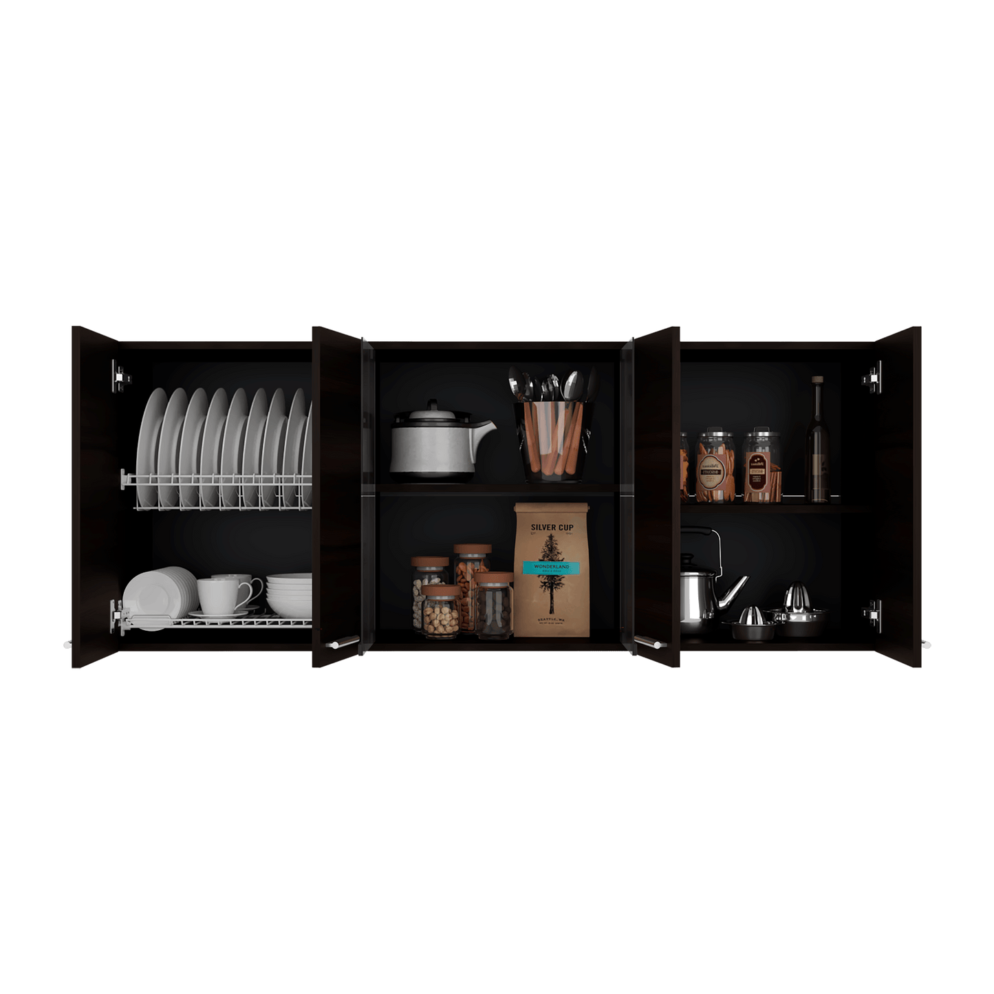 Mueble Superior Cocina 60X150X31 Rta Nogal Zf