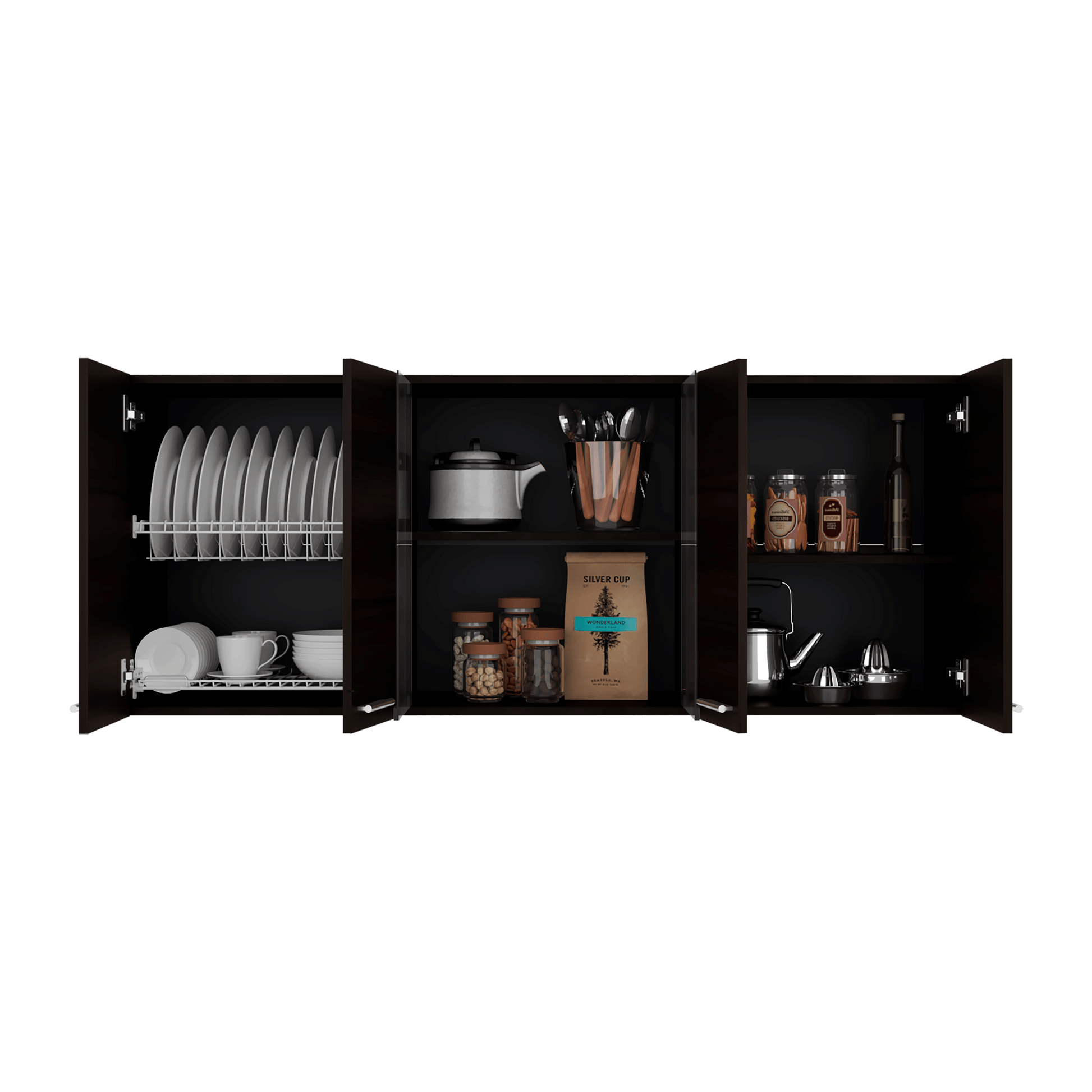 Mueble Superior Cocina 60X150X31 Rta Nogal Zf