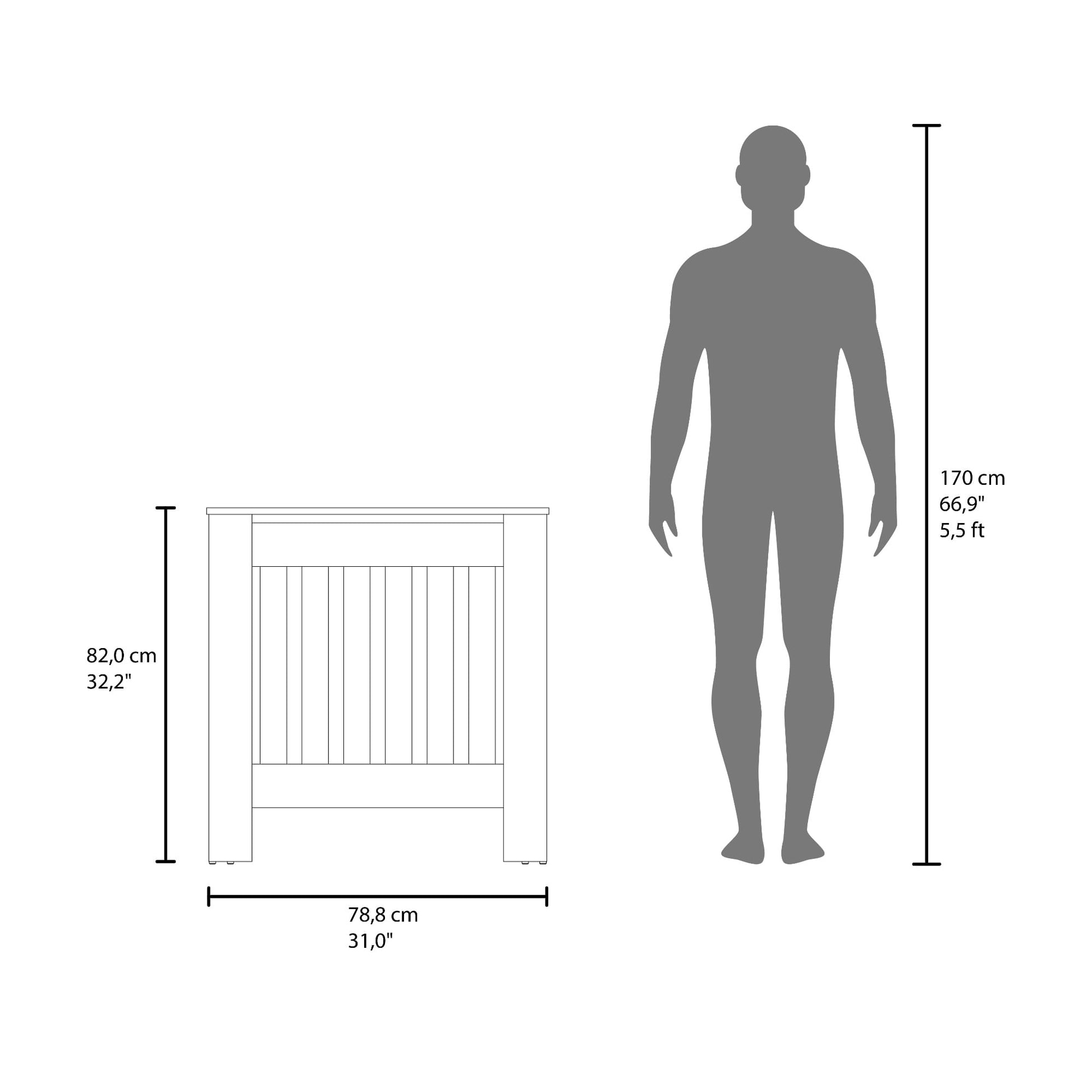 Mueble Auxiliar Radiador Linn 82X78X19 Rta Nogal Zf