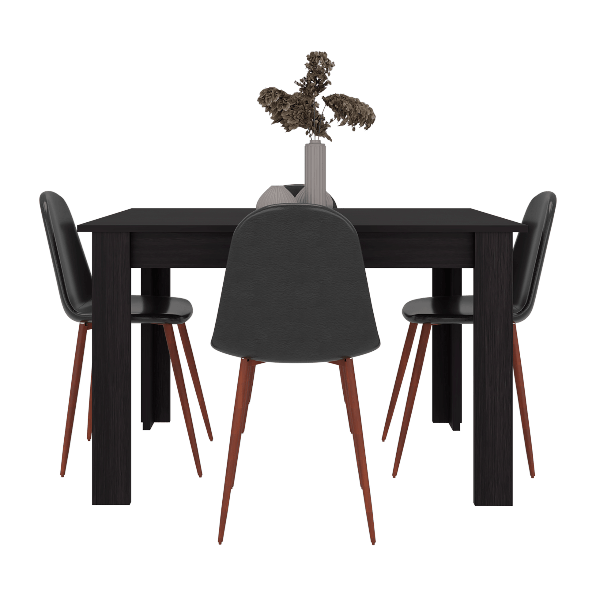 Mesa Comedor Portofino 75X120X88 Rta Wengue Zf