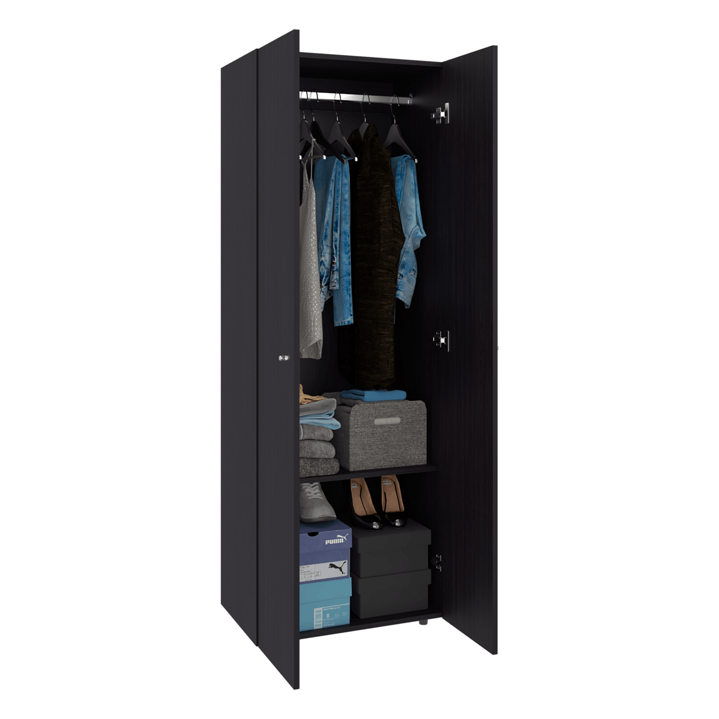 Closet 2 Puertas E1 Tuhogar 70X60X40 Rta Wengue Zf