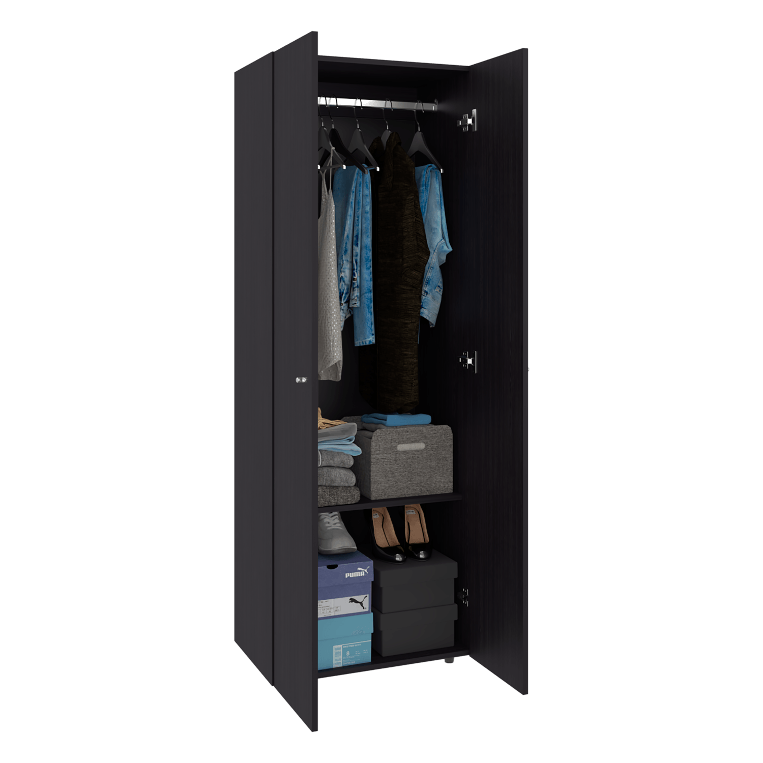 Closet 2 Puertas E1 Tuhogar 70X60X40 Rta Wengue Zf