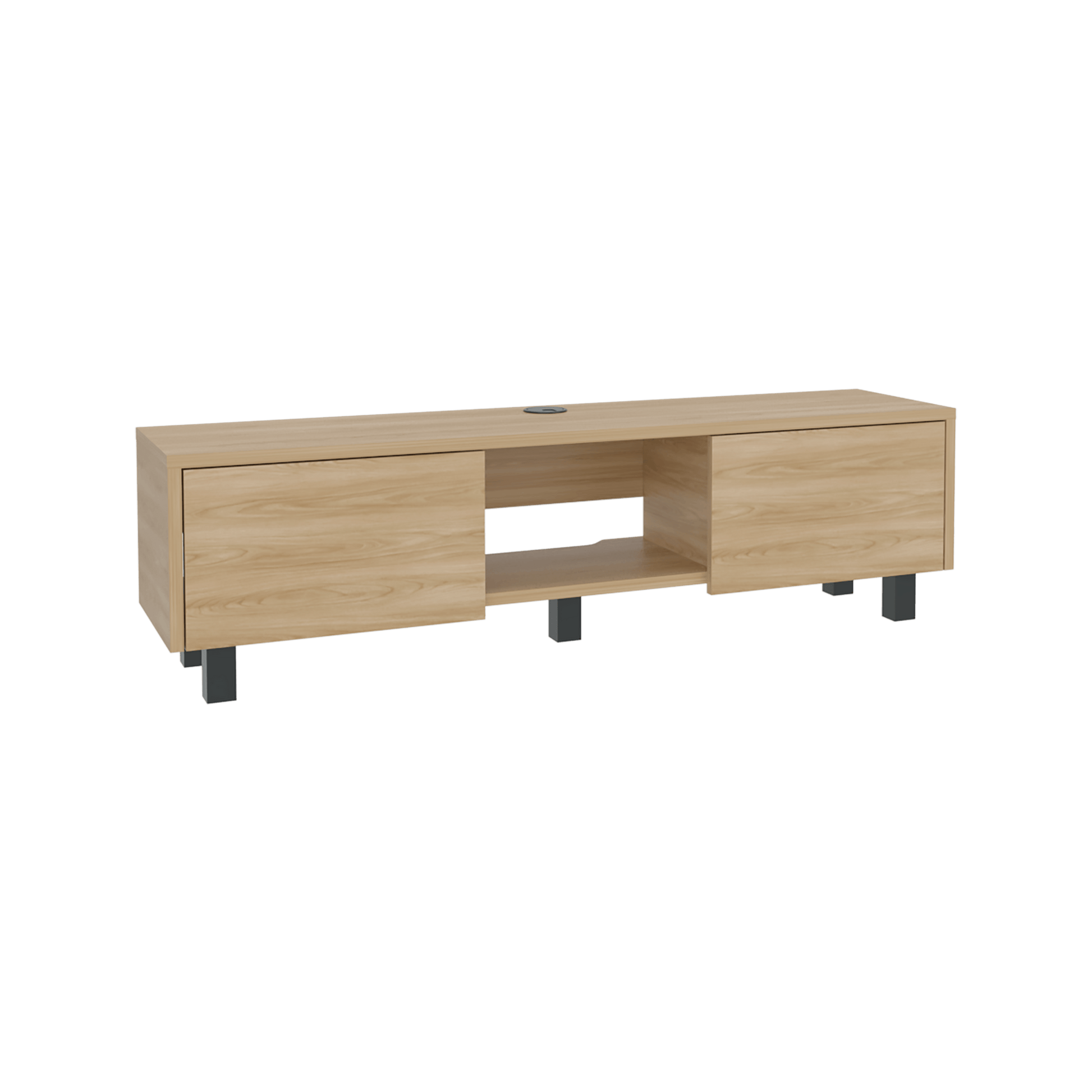 Repisa De Tv Glen Multifuncional 26X125X29 Rta Fresno Europeo