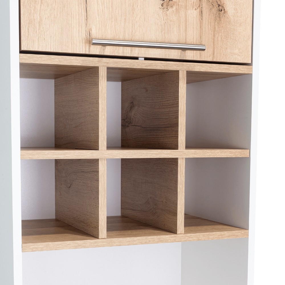 Mueble Alacena Attica Rta 204X50X49 Rta Blanco Duna