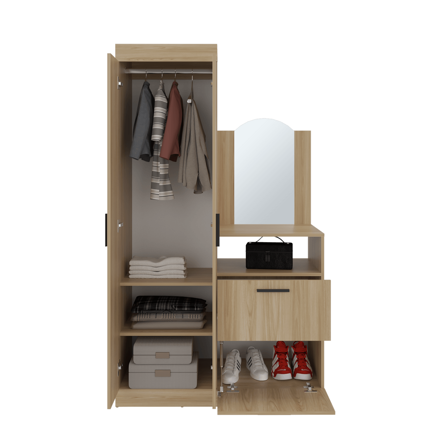 Ropero Praga 3 Puertas 1C 1 179X103X48 Rta Fresno