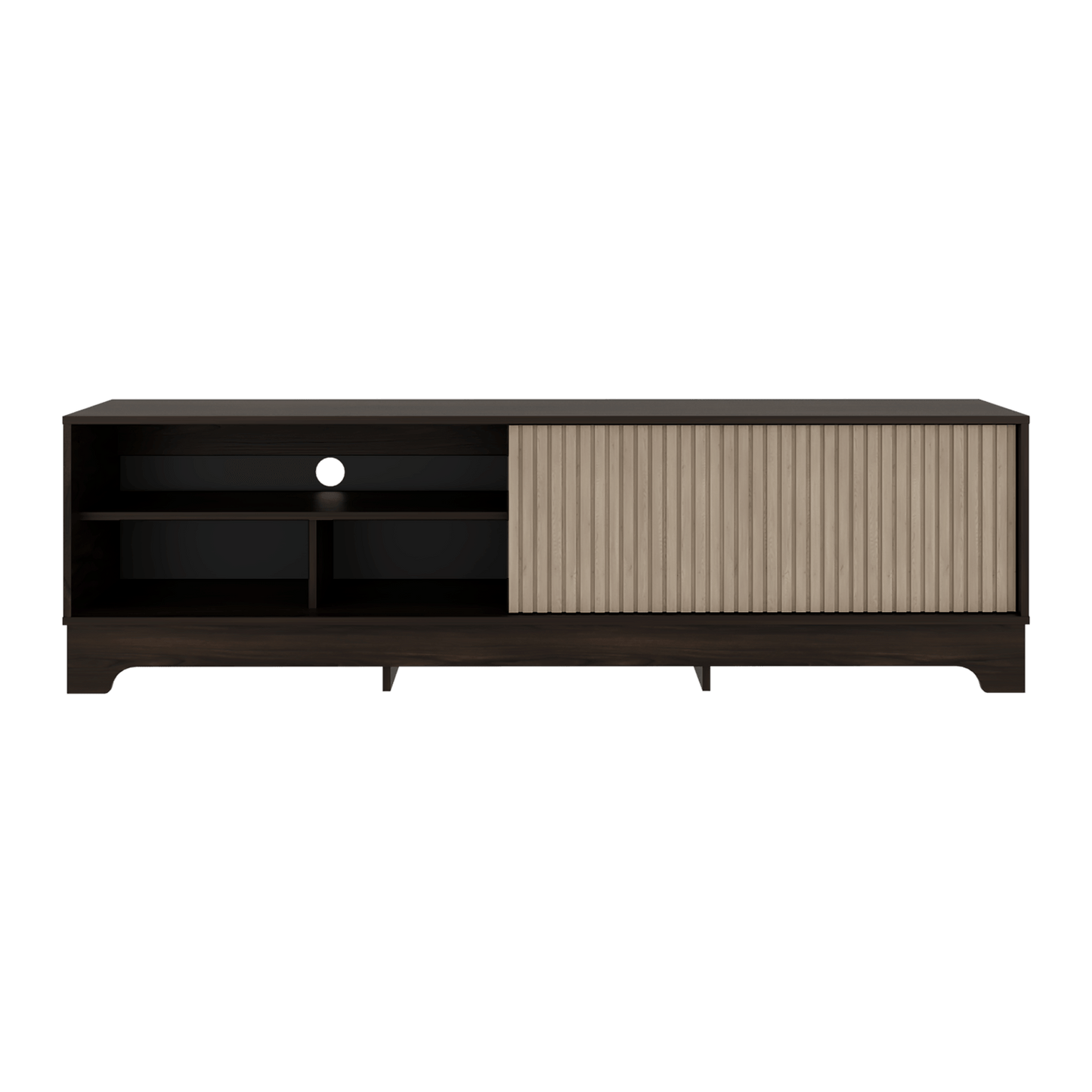 Mueble De Entretenimiento Smith 75 52X180X36 Rta Nogal Roble Natural