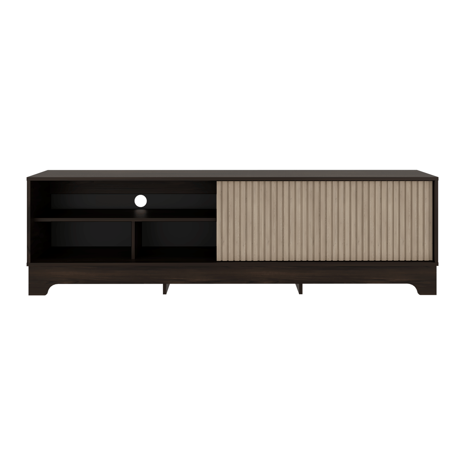 Mueble De Entretenimiento Smith 75 52X180X36 Rta Nogal Roble Natural