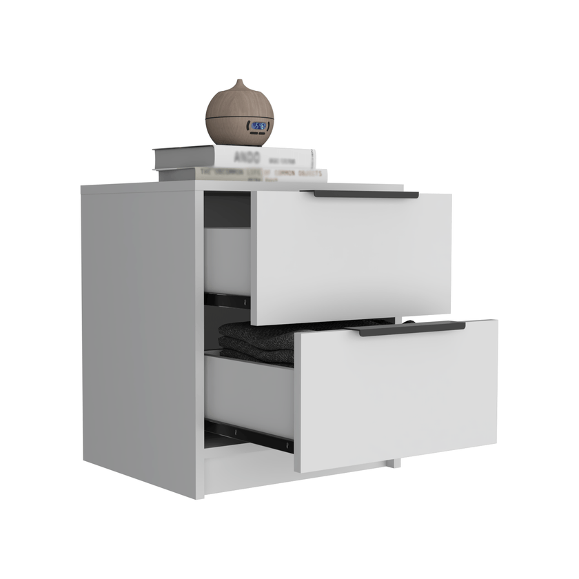 Mesa De Noche Kaia 48X41X36 Rta Blanco Mqz Zf