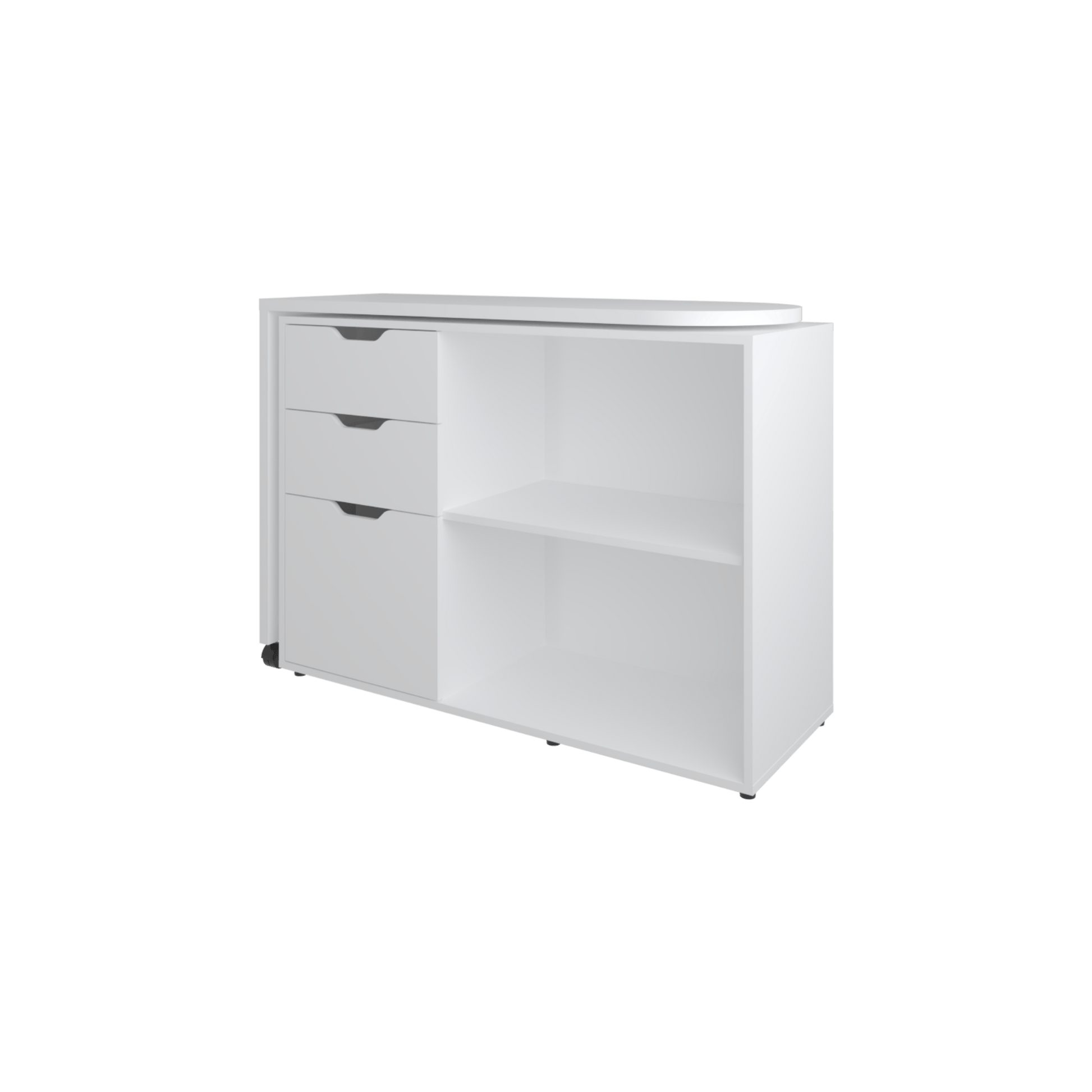 Escritorio Rotable Mova 80X112X41 Rta Blanco Mqz Zf
