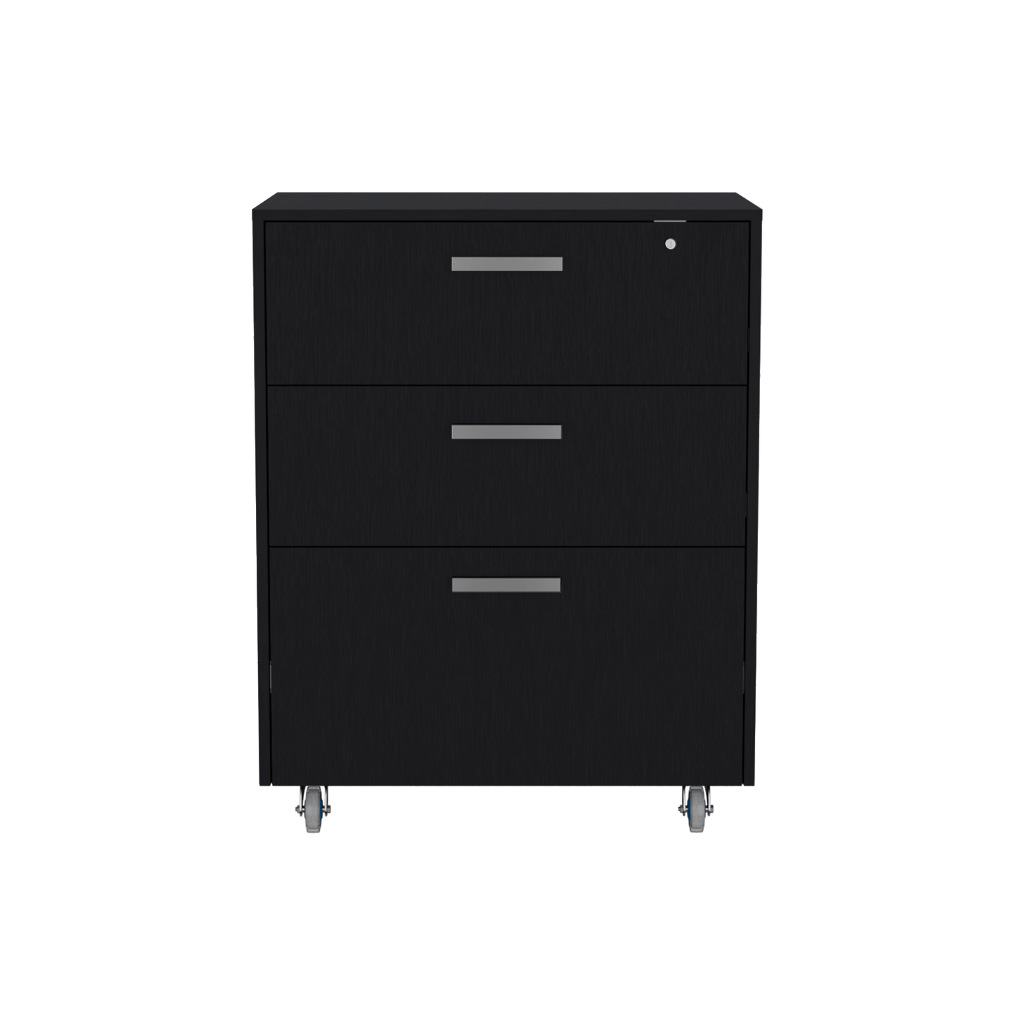 Gabinete 3 Cajones Bajo 90X70 Rta Wengue