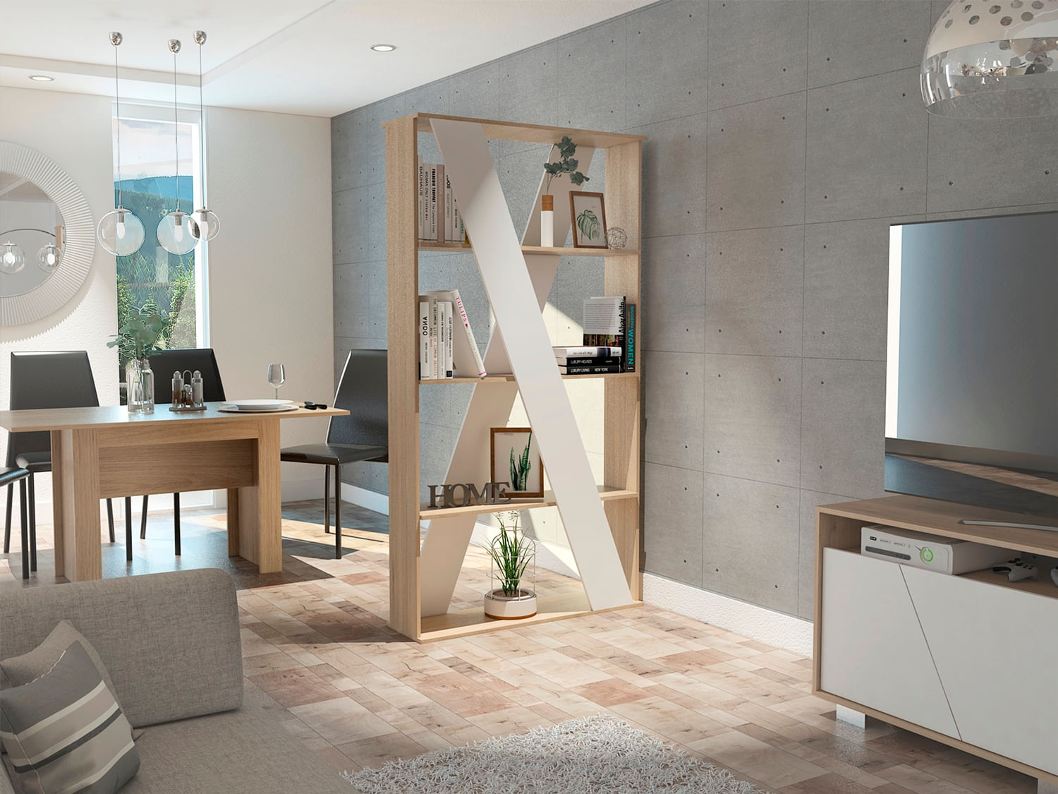 Divisor De Espacio Beijing Rta Rovere + Blanco