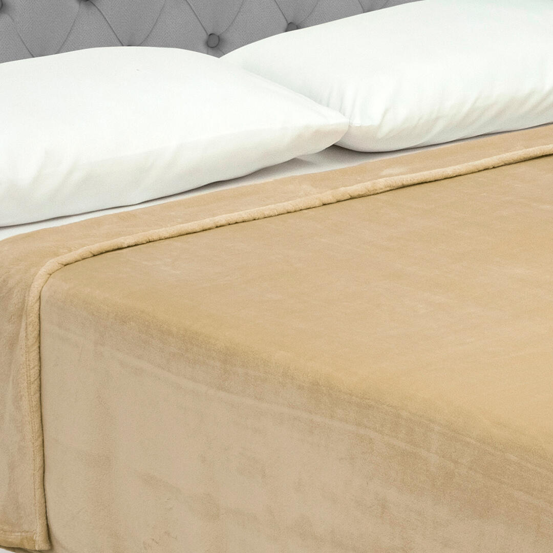 Cobija Piel Durazno Soft Dorado Suave