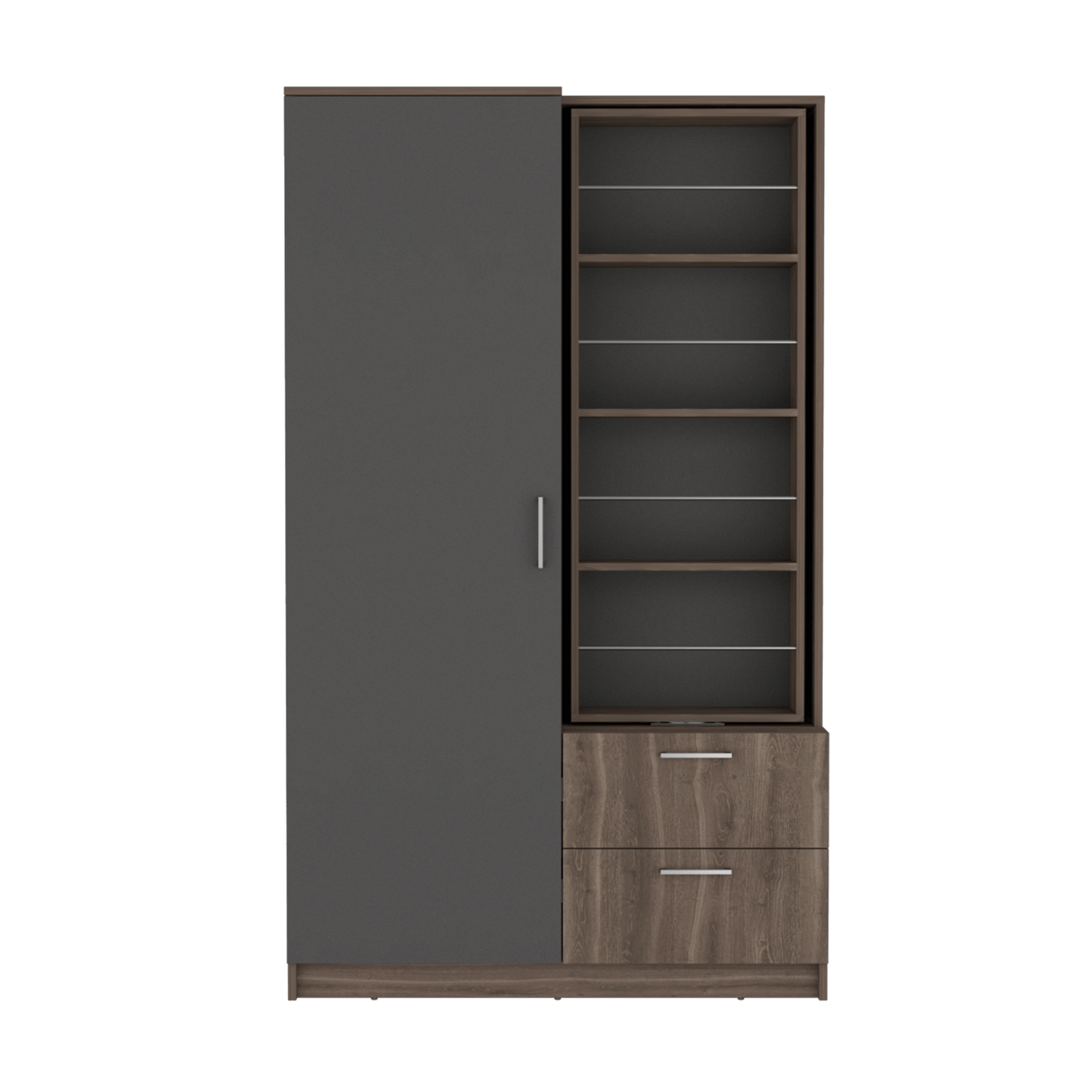 Closet Seville 180X106X46 Rta Milán Plomo