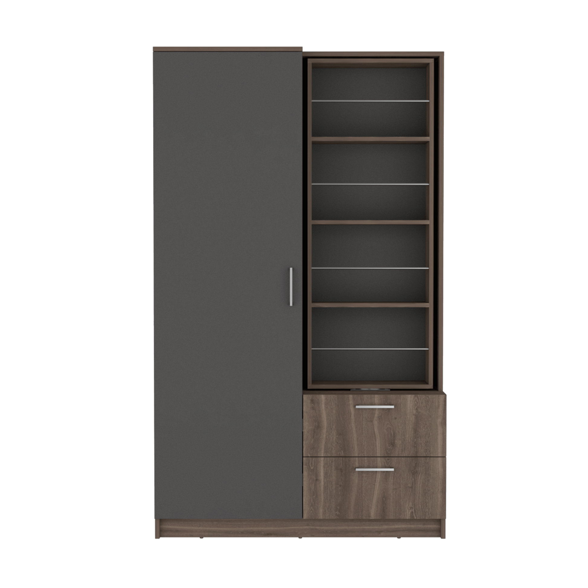 Closet Seville 180X106X46 Rta Milán Plomo